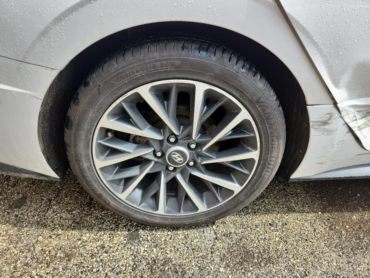 2023 Hyundai Sonata Limited White vin: KMHL34J27PA284366 Damage: Right Rear Wheel, Curb Rash, > 12 Inches