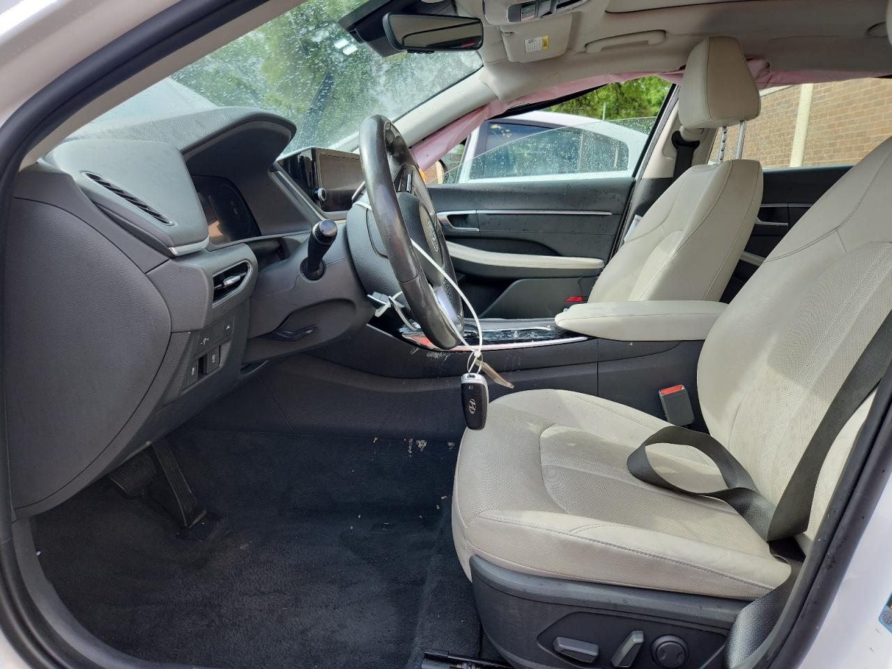 2023 Hyundai Sonata Limited White vin: KMHL34J27PA284366 Damage: Right Side Curtain Air Bag, Deployed, Replacement Required