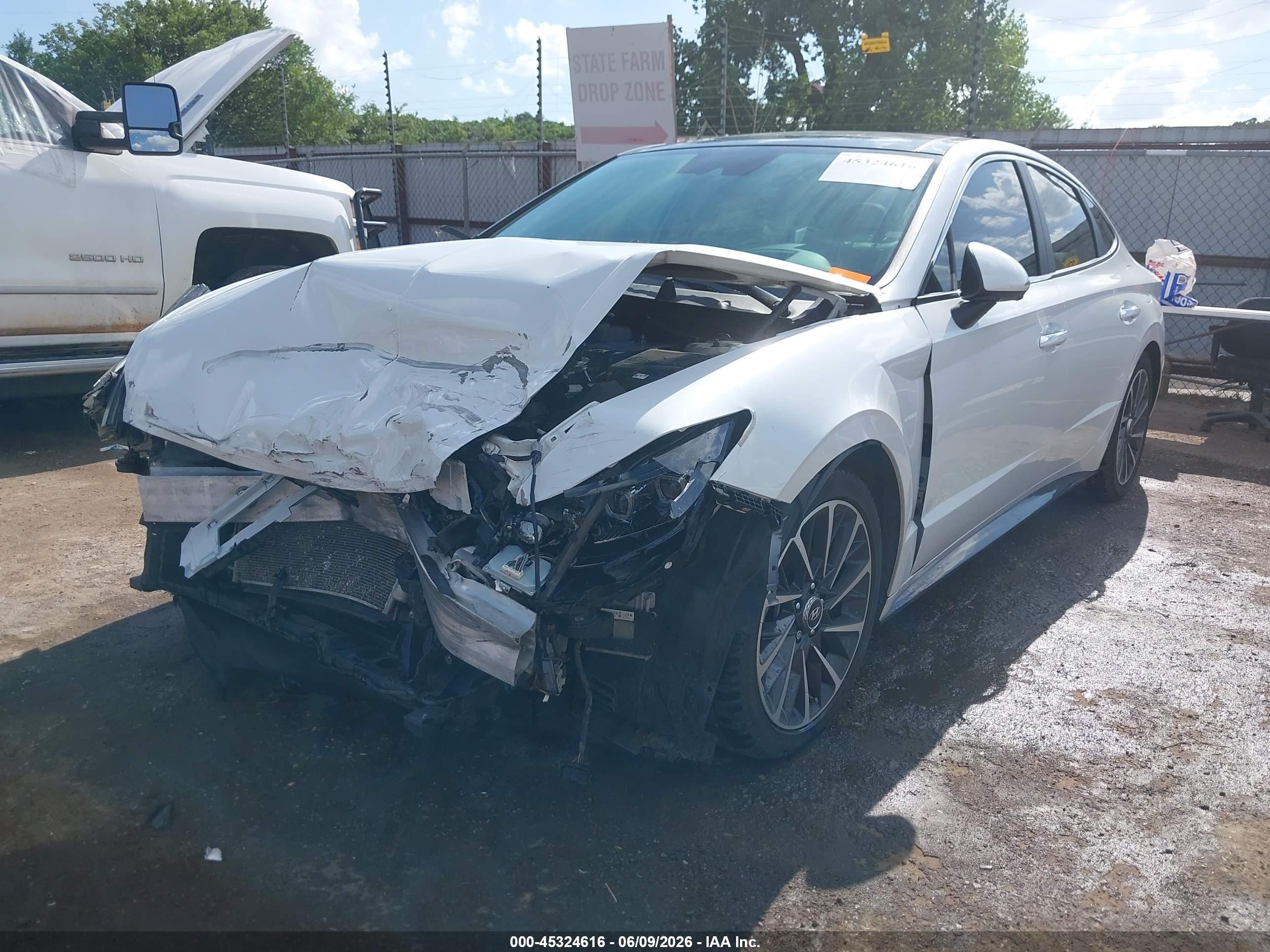 2022 Hyundai Sonata Limited White vin: KMHL34J29NA179731
