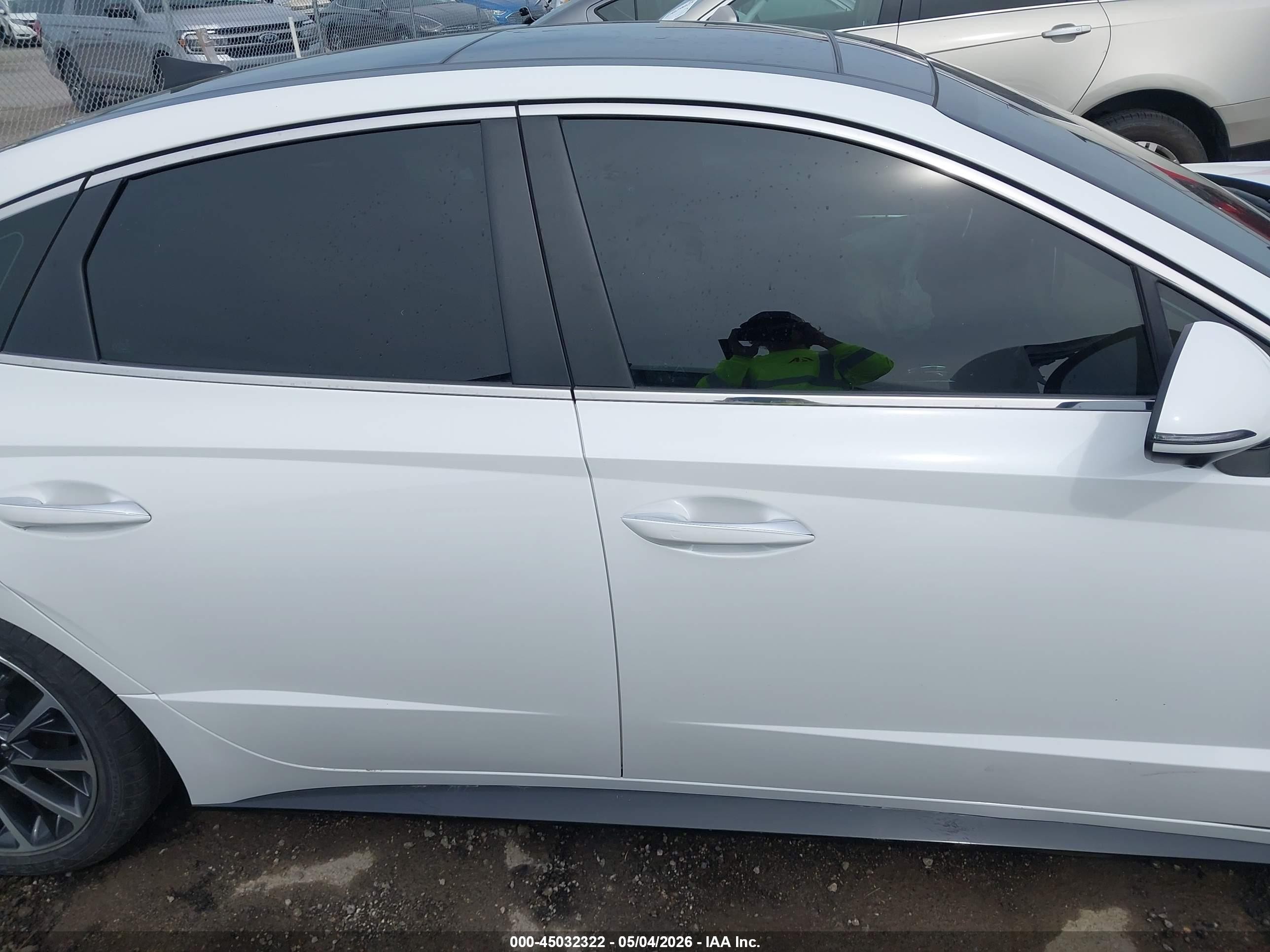 2022 Hyundai Sonata Limited White vin: KMHL34J29NA229267