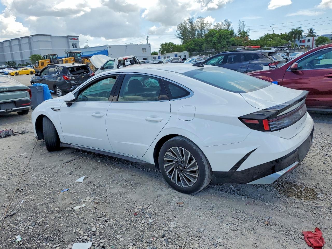 2025 Hyundai Sonata Hybrid Sel White vin: KMHL34JJ3SA110231
