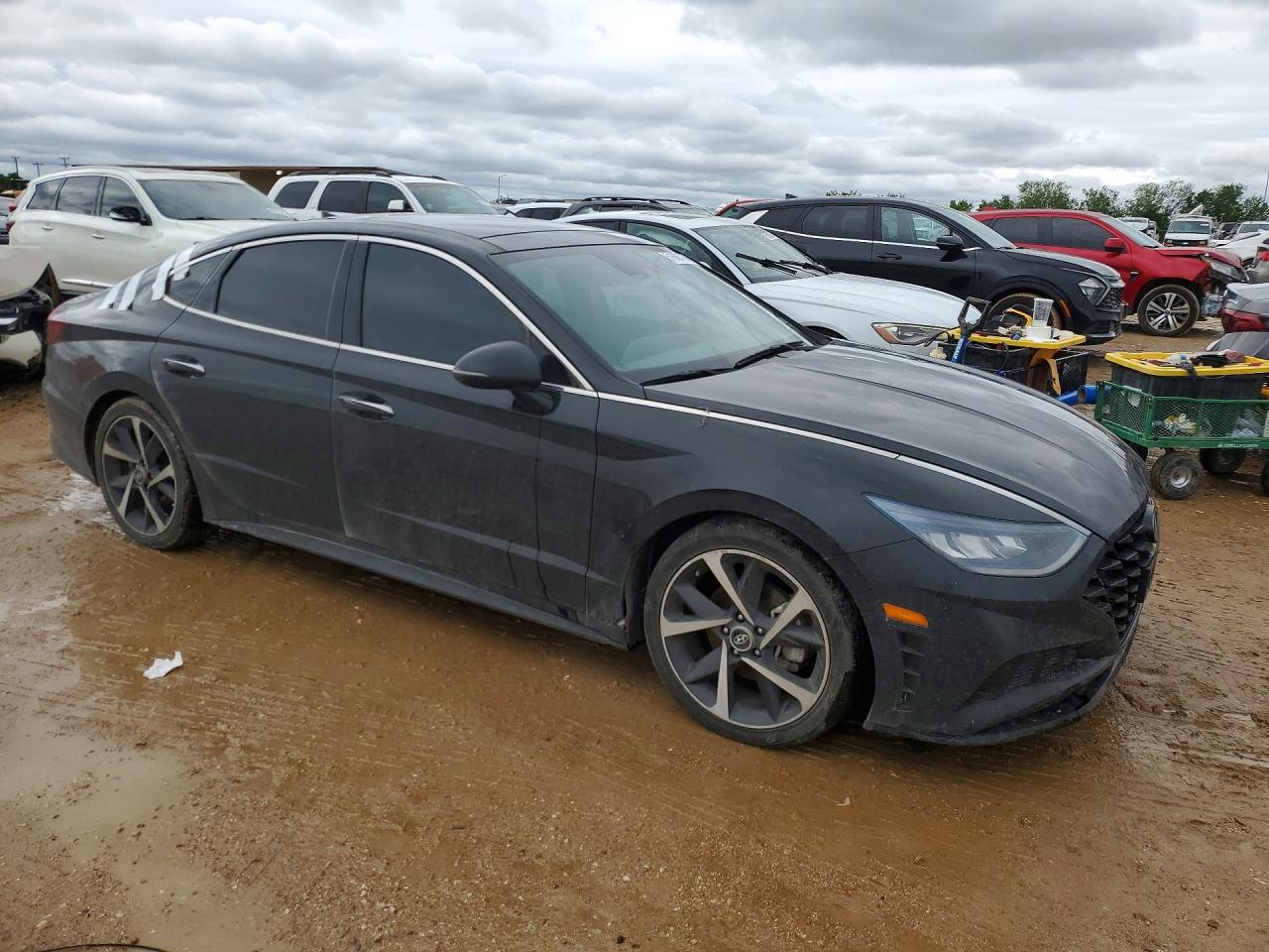 2022 Hyundai Sonata Sel Plus Black vin: KMHL44J27NA213971