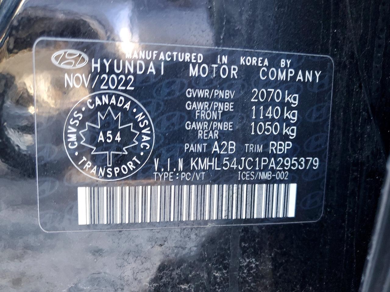 2023 Hyundai Sonata N Line Black vin: KMHL54JC1PA295379