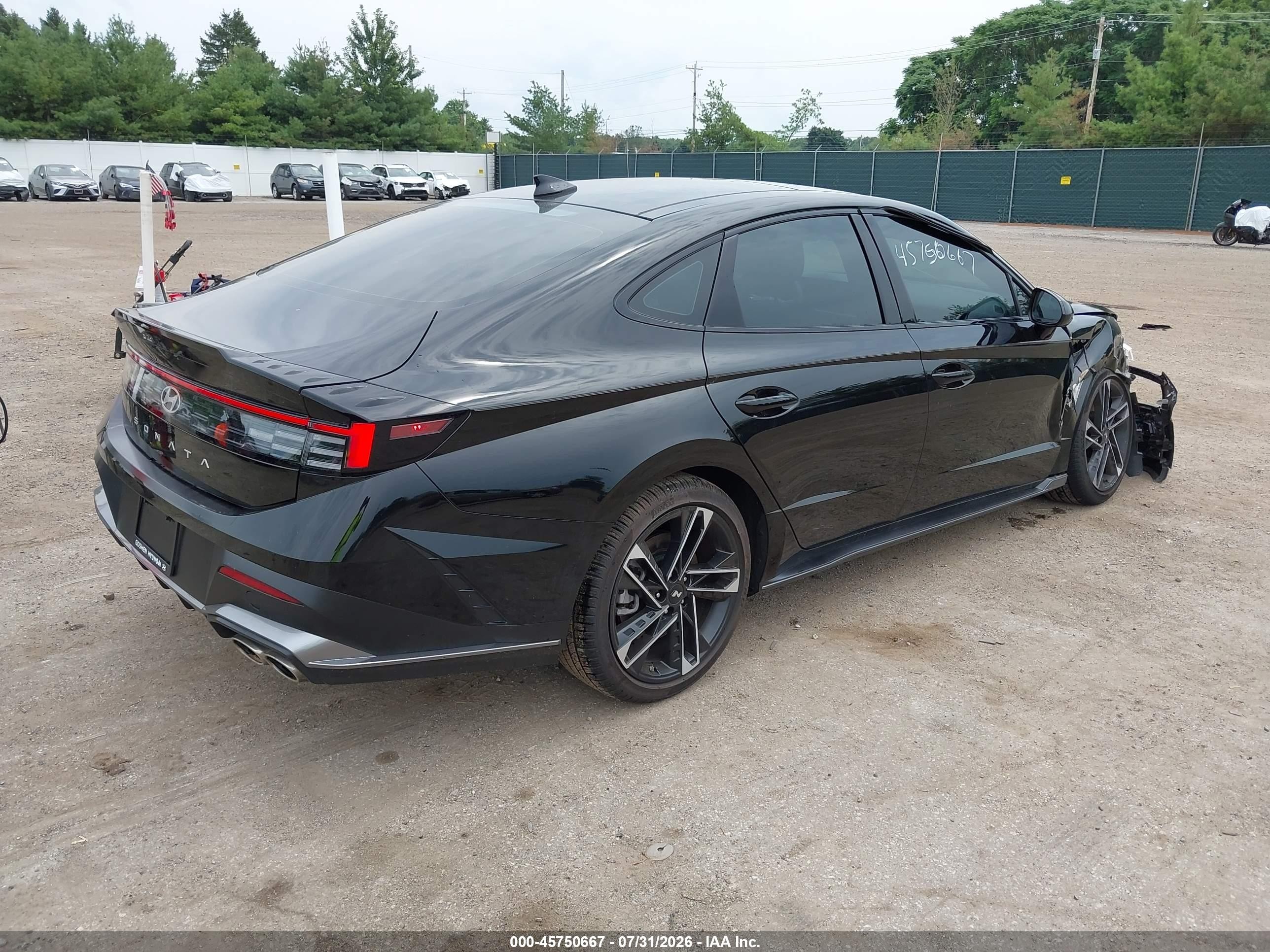 2026 Hyundai Sonata N Line Черный vin: KMHL54JC4TA542274