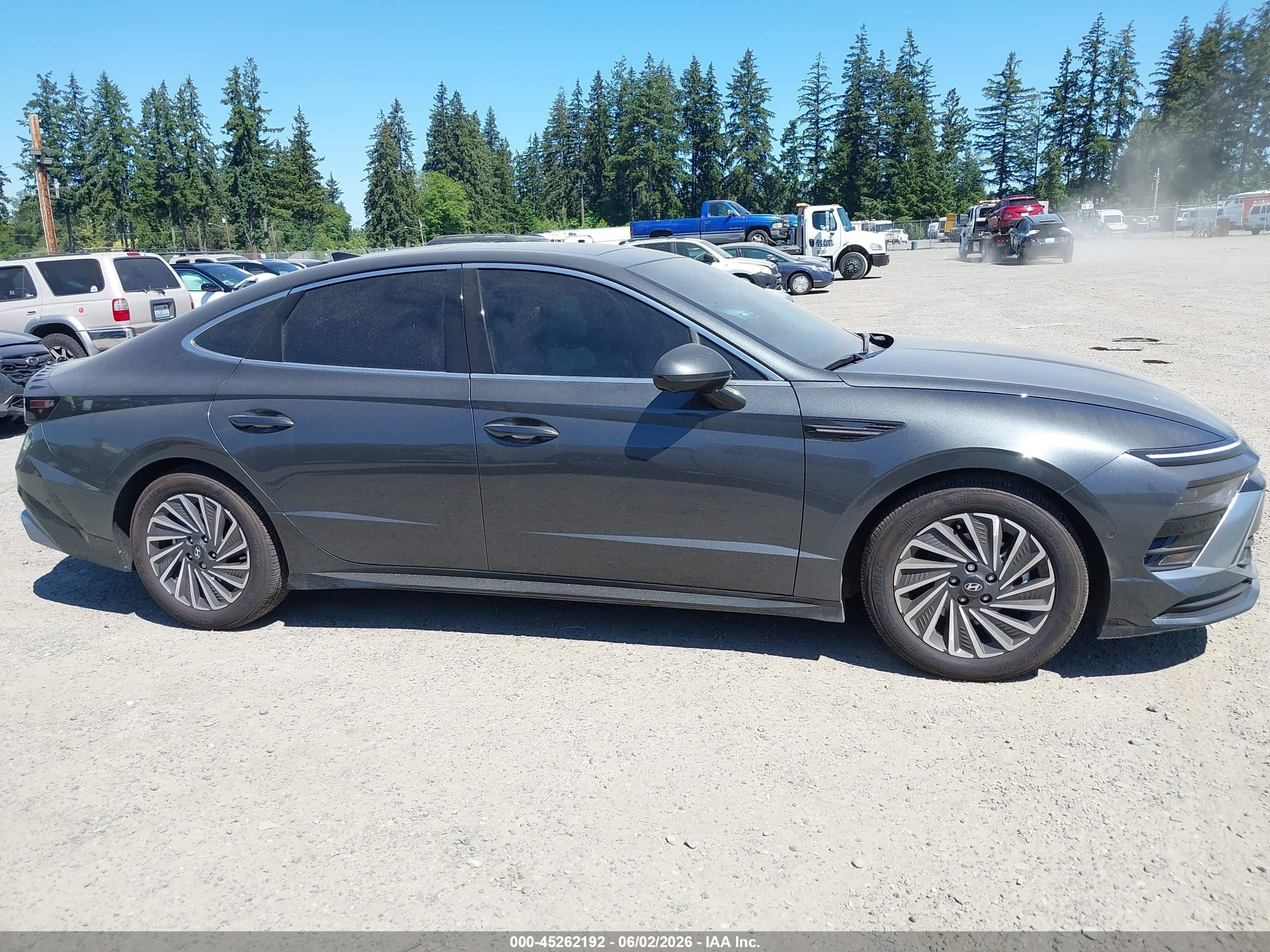 2024 Hyundai Sonata Hybrid Limited Gray vin: KMHL54JJ7RA090974
