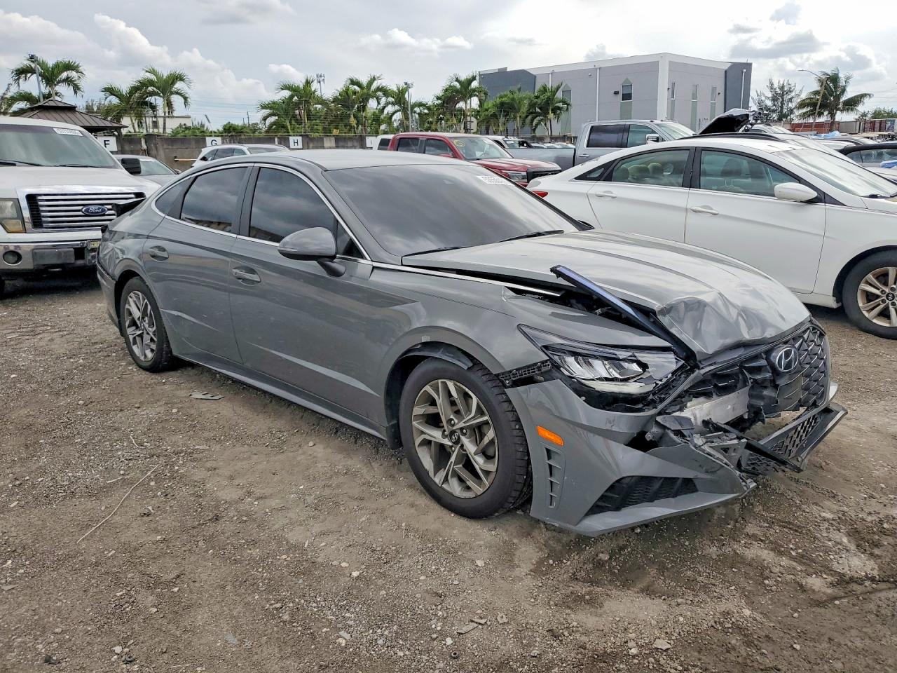 2021 Hyundai Sonata Sel Gray vin: KMHL64JA0MA145206