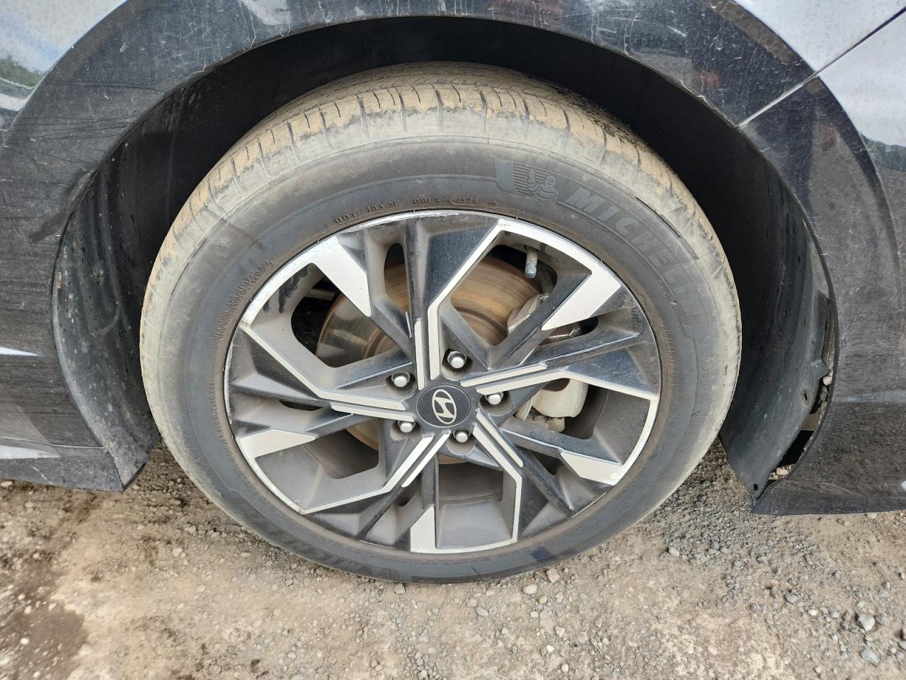 2025 Hyundai Sonata Sel Черный vin: KMHL64JA0SA440576 Damage: Right Front Wheel, Curb Rash, 3 To 4 Inches