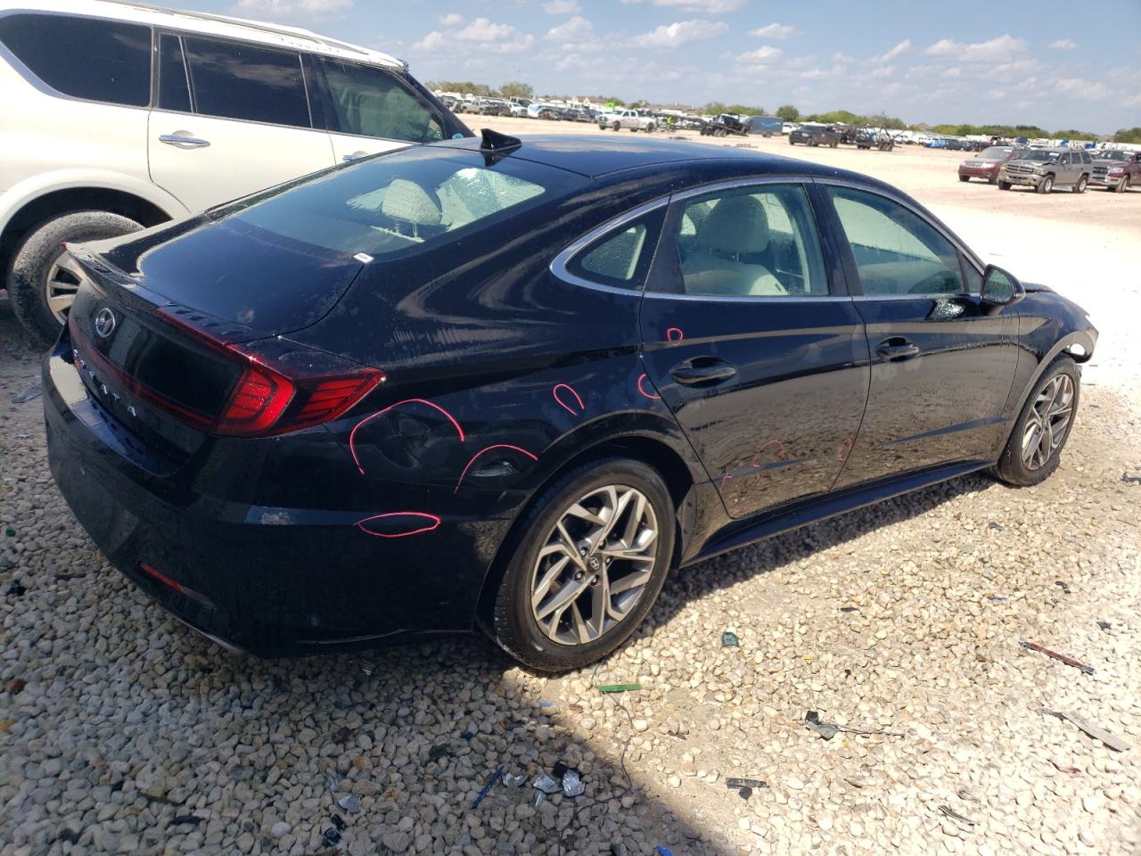 2021 Hyundai Sonata Sel Black vin: KMHL64JA1MA143089