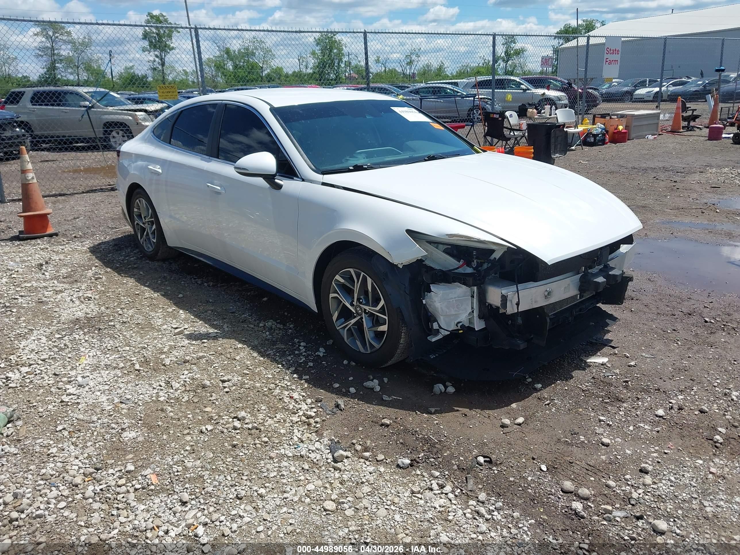 2022 Hyundai Sonata Sel White vin: KMHL64JA3NA202497