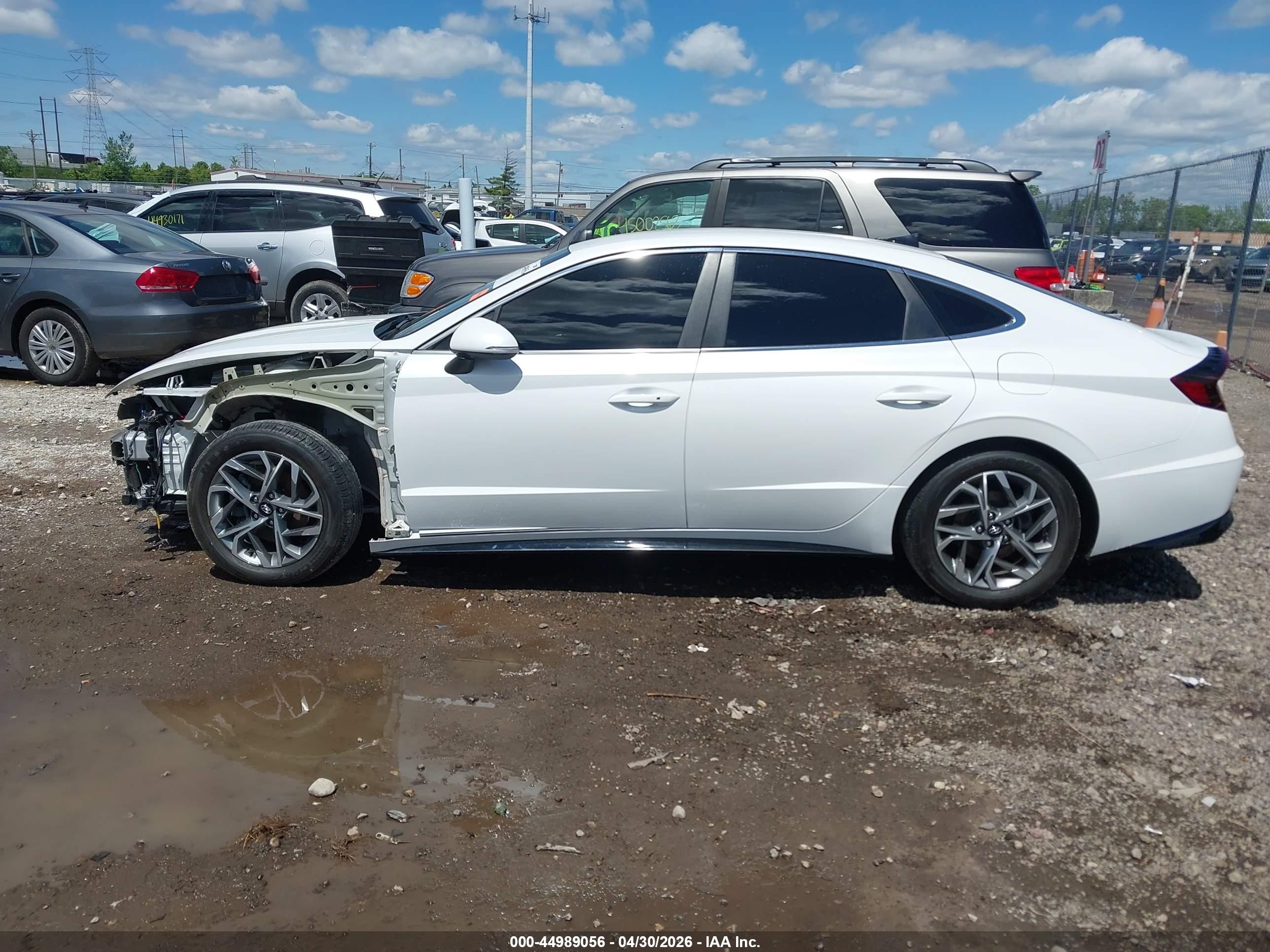 2022 Hyundai Sonata Sel Белый vin: KMHL64JA3NA202497