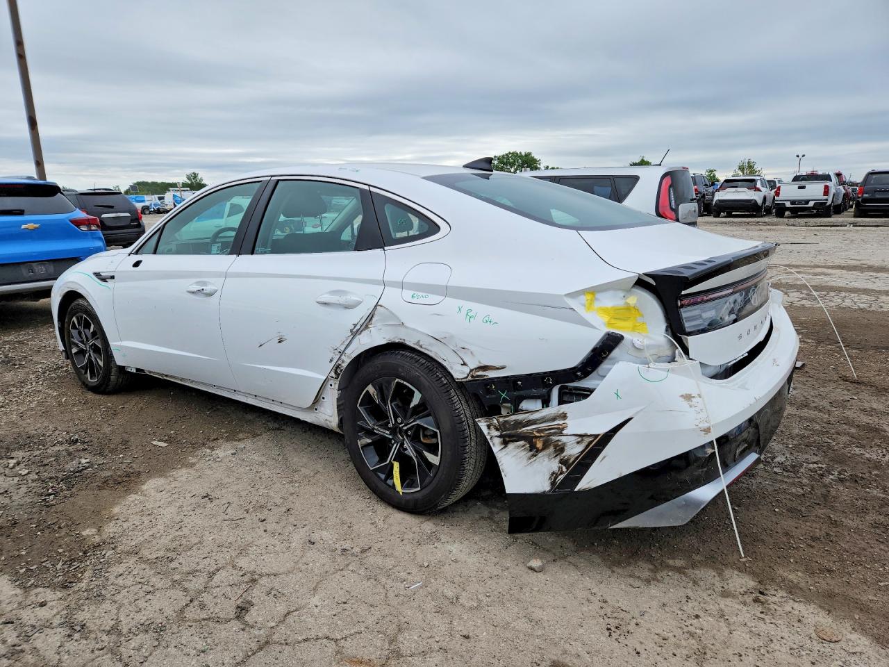 2025 Hyundai Sonata Sel Белый vin: KMHL64JA4SA497539