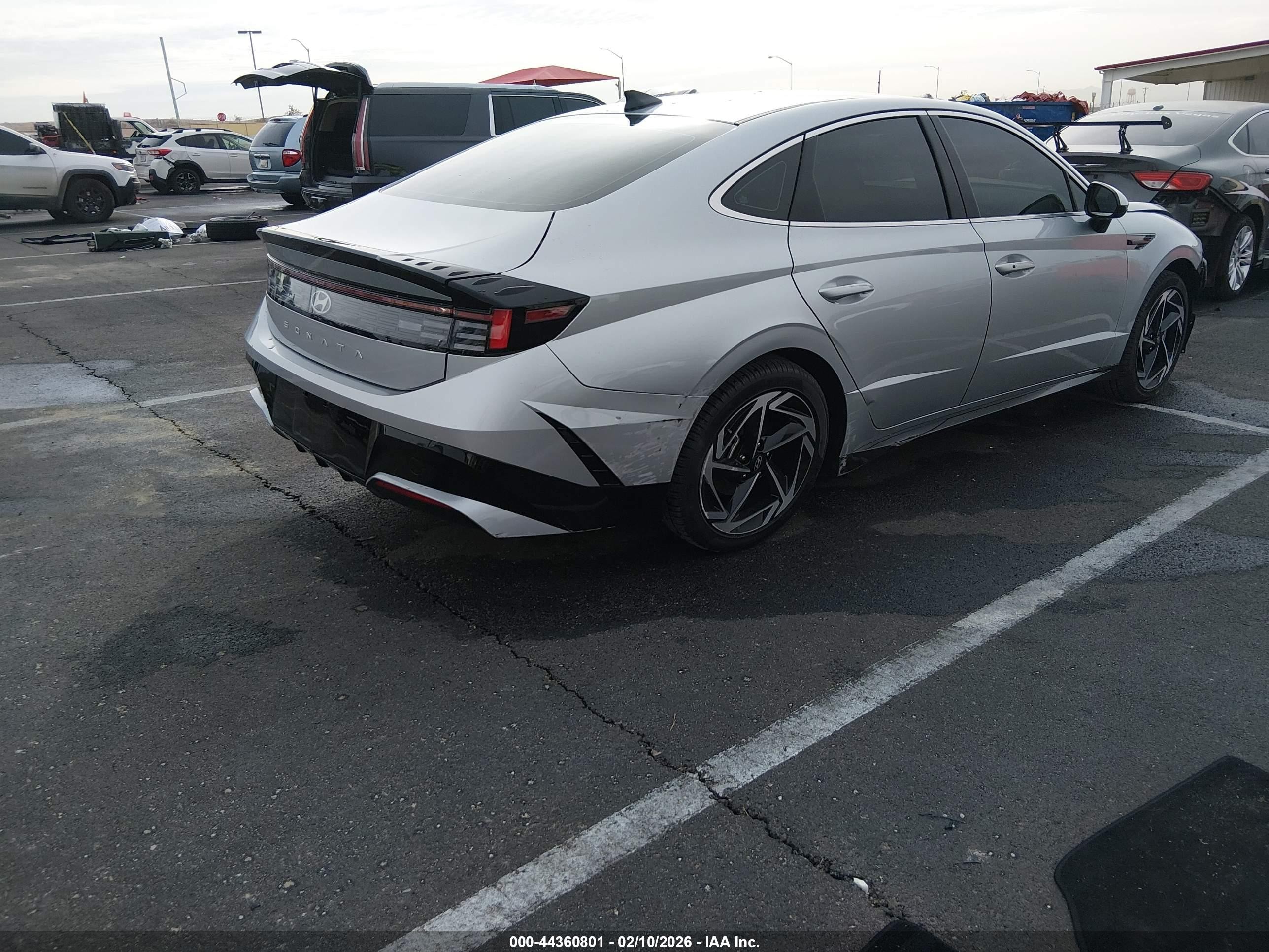 2026 Hyundai Sonata Sel Sport Серый vin: KMHL64JA4TA533098