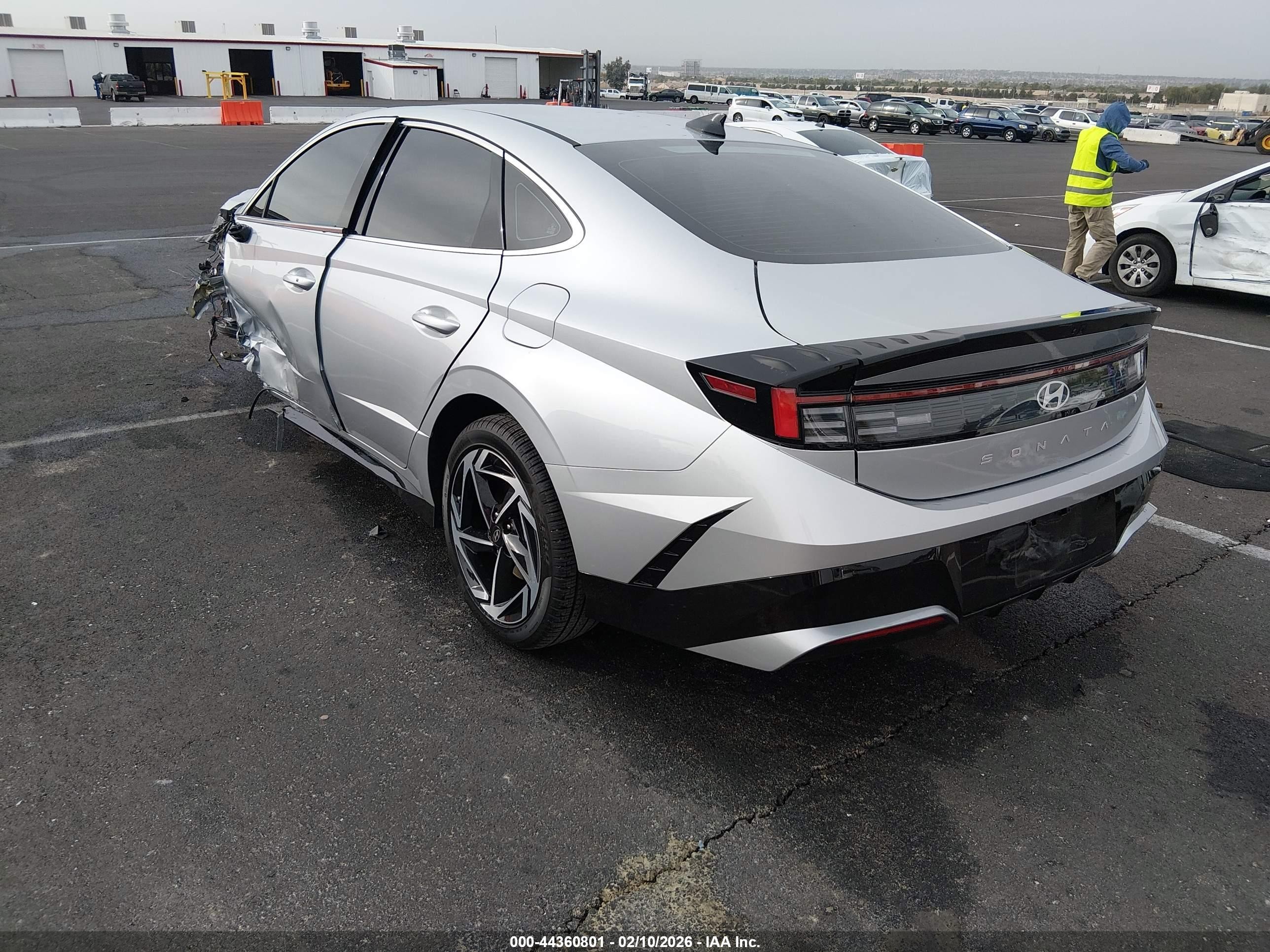 2026 Hyundai Sonata Sel Sport Серый vin: KMHL64JA4TA533098