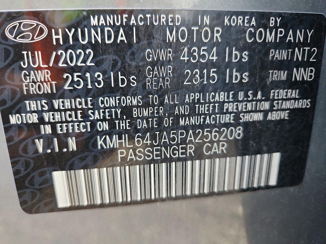 2023 Hyundai Sonata Sel Серый vin: KMHL64JA5PA256208