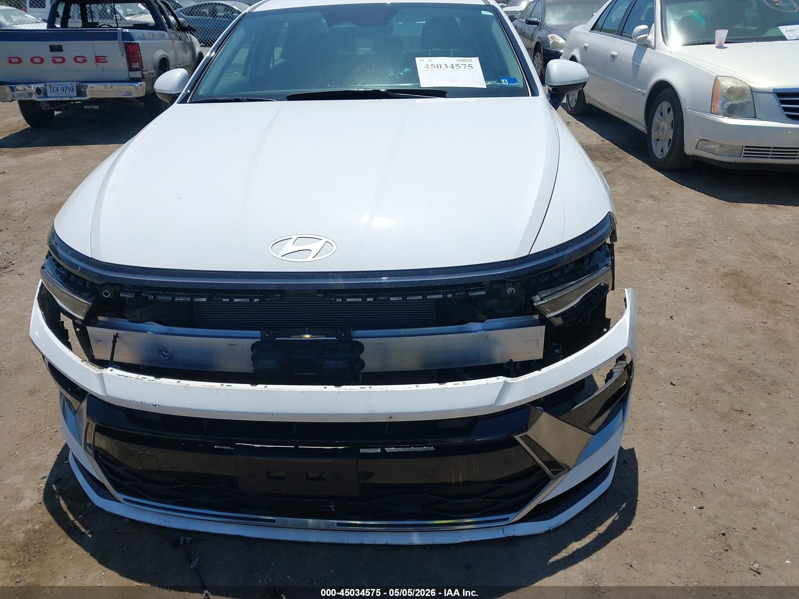 2025 Hyundai Sonata Sel White vin: KMHL64JA5SA475677