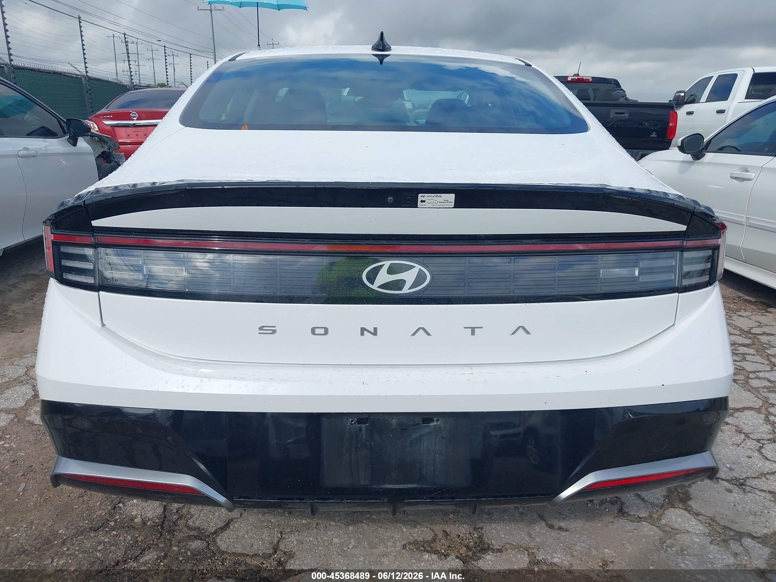 2025 Hyundai Sonata Sel Белый vin: KMHL64JA5SA505129