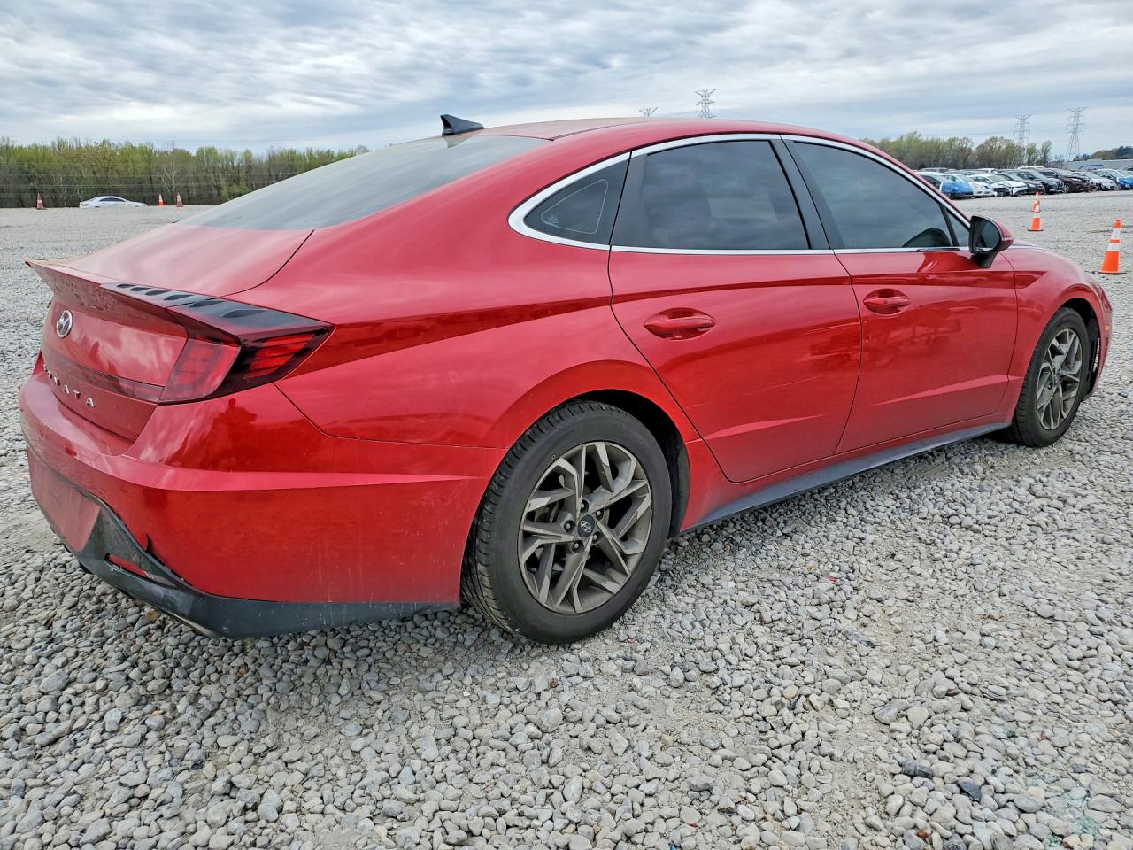 2021 Hyundai Sonata Sel Red vin: KMHL64JA8MA155059