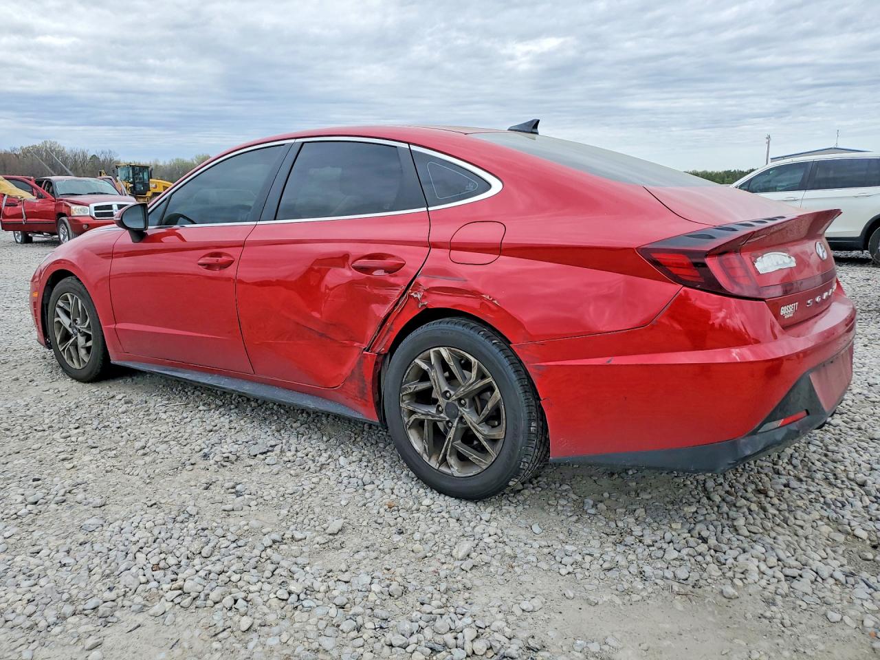 2021 Hyundai Sonata Sel Red vin: KMHL64JA8MA155059