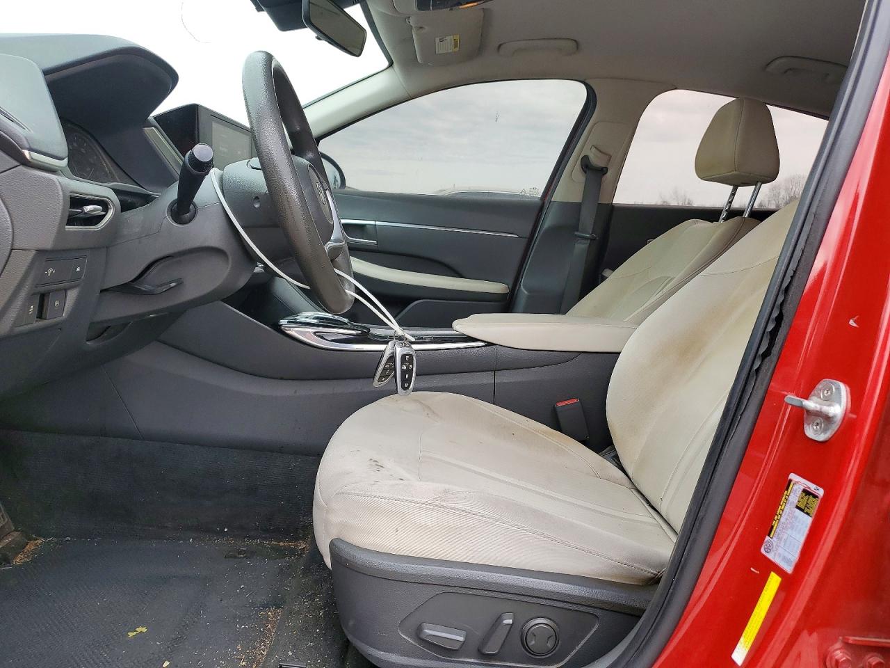 2021 Hyundai Sonata Sel Red vin: KMHL64JA8MA155059