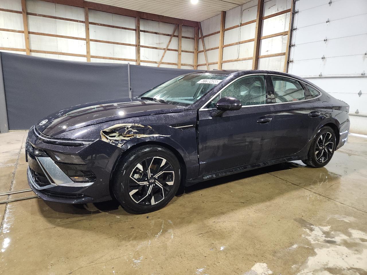 2024 Hyundai Sonata Sel Gray vin: KMHL64JA8RA408775 Damage: Left Front Fender, Severe Damage, Replacement Required