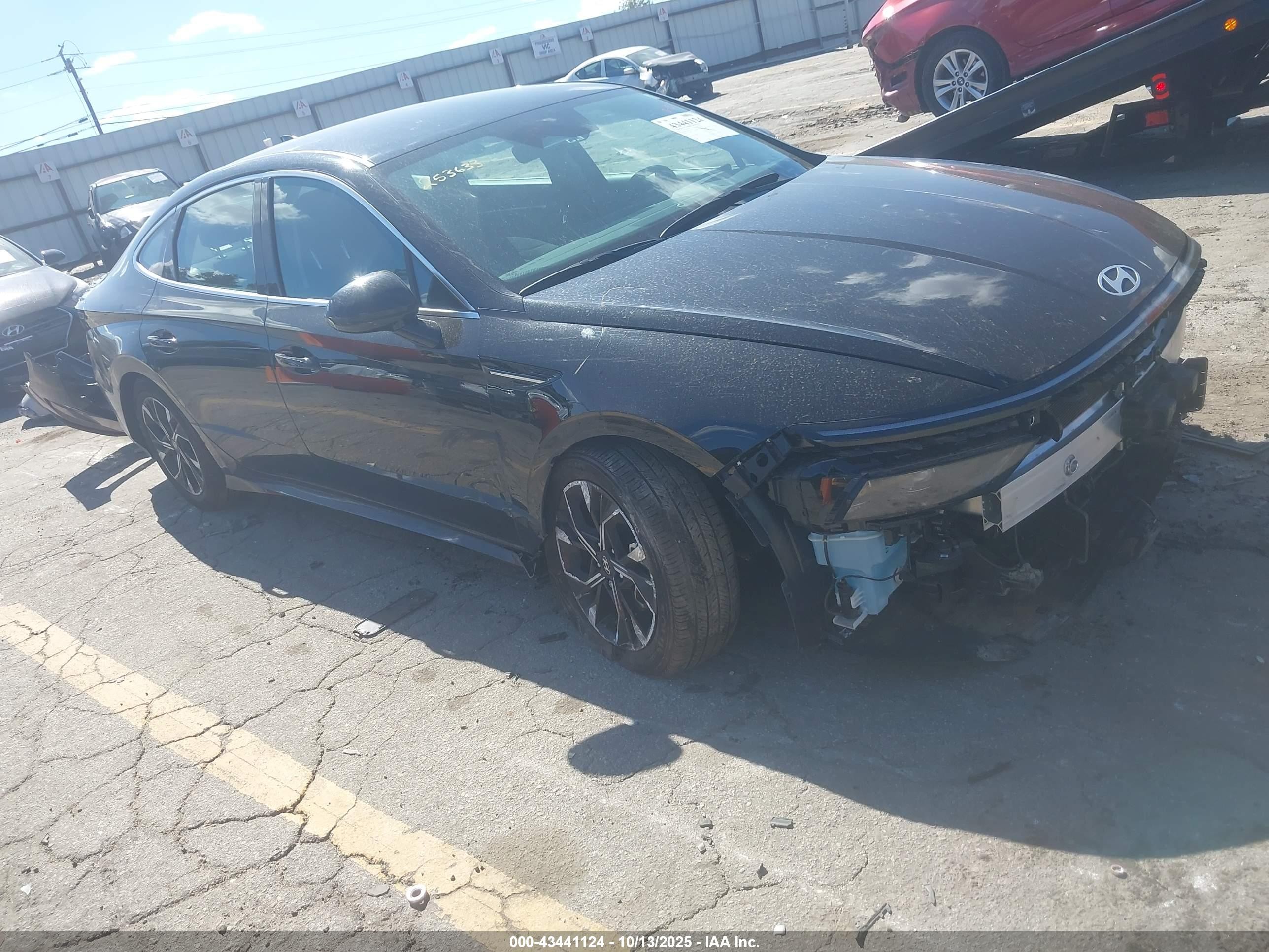 2025 Hyundai Sonata Sel Черный vin: KMHL64JA8SA452569