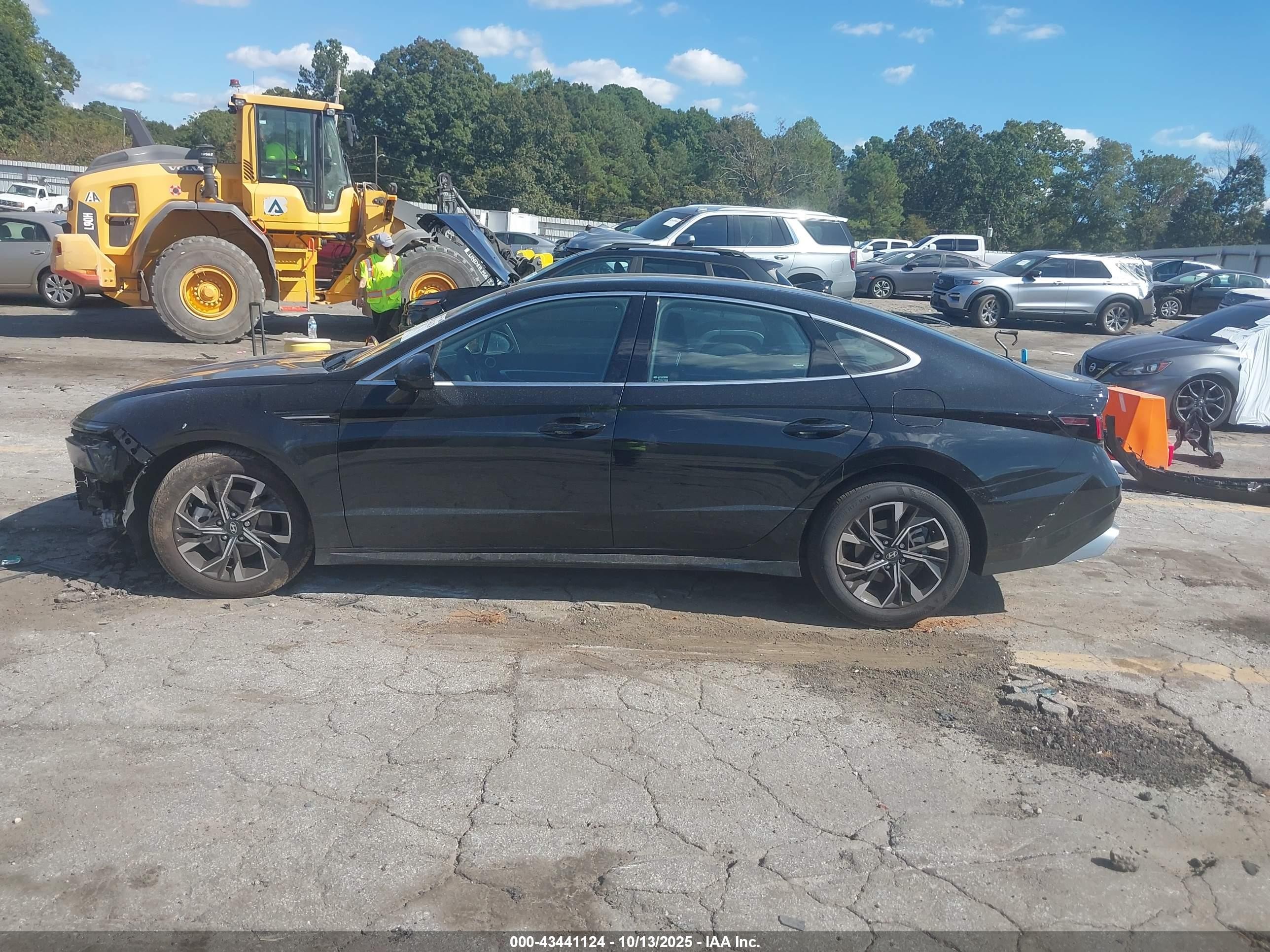 2025 Hyundai Sonata Sel Черный vin: KMHL64JA8SA452569