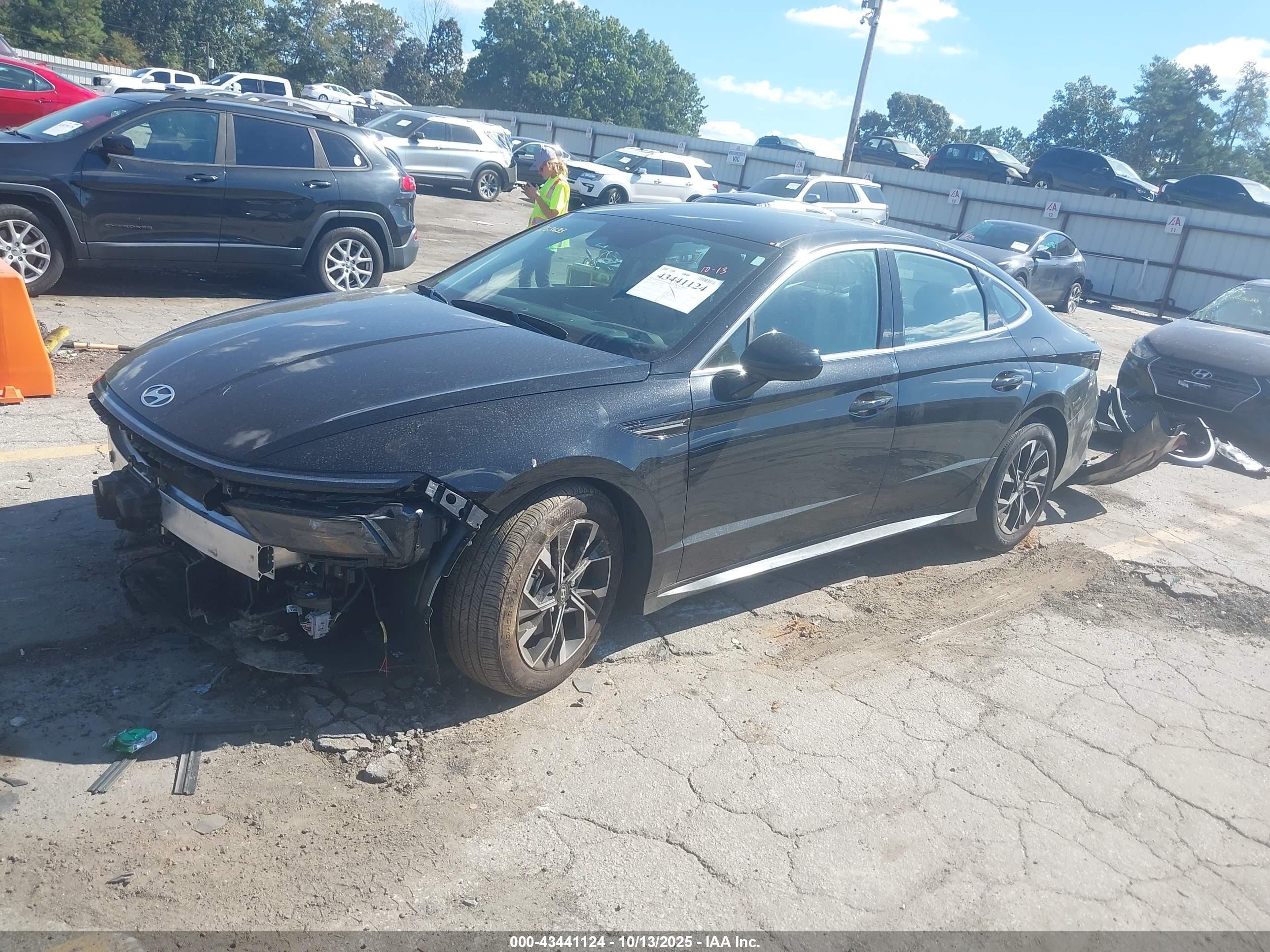 2025 Hyundai Sonata Sel Черный vin: KMHL64JA8SA452569