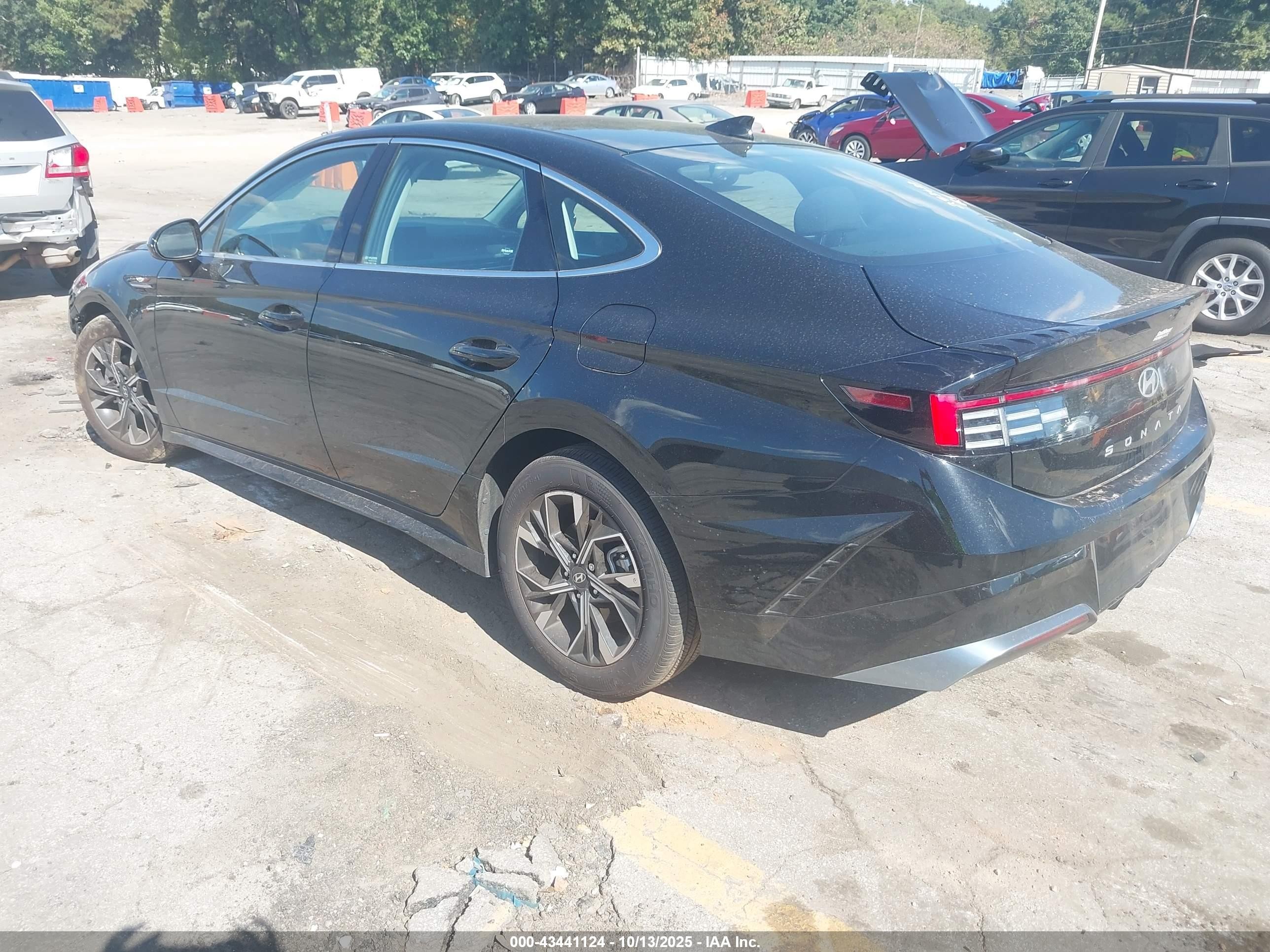 2025 Hyundai Sonata Sel Черный vin: KMHL64JA8SA452569