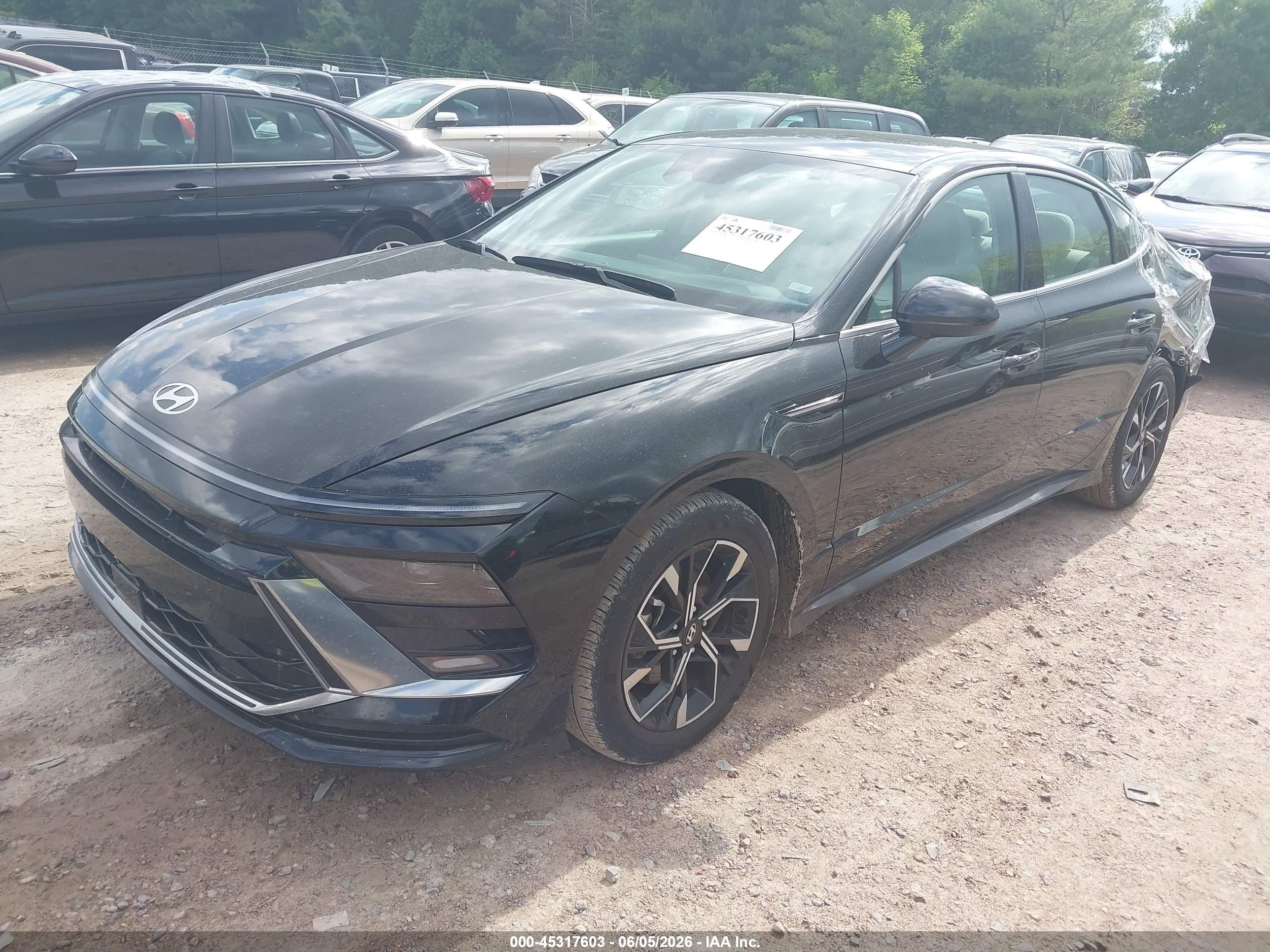 2025 Hyundai Sonata Sel Черный vin: KMHL64JA9SA468151