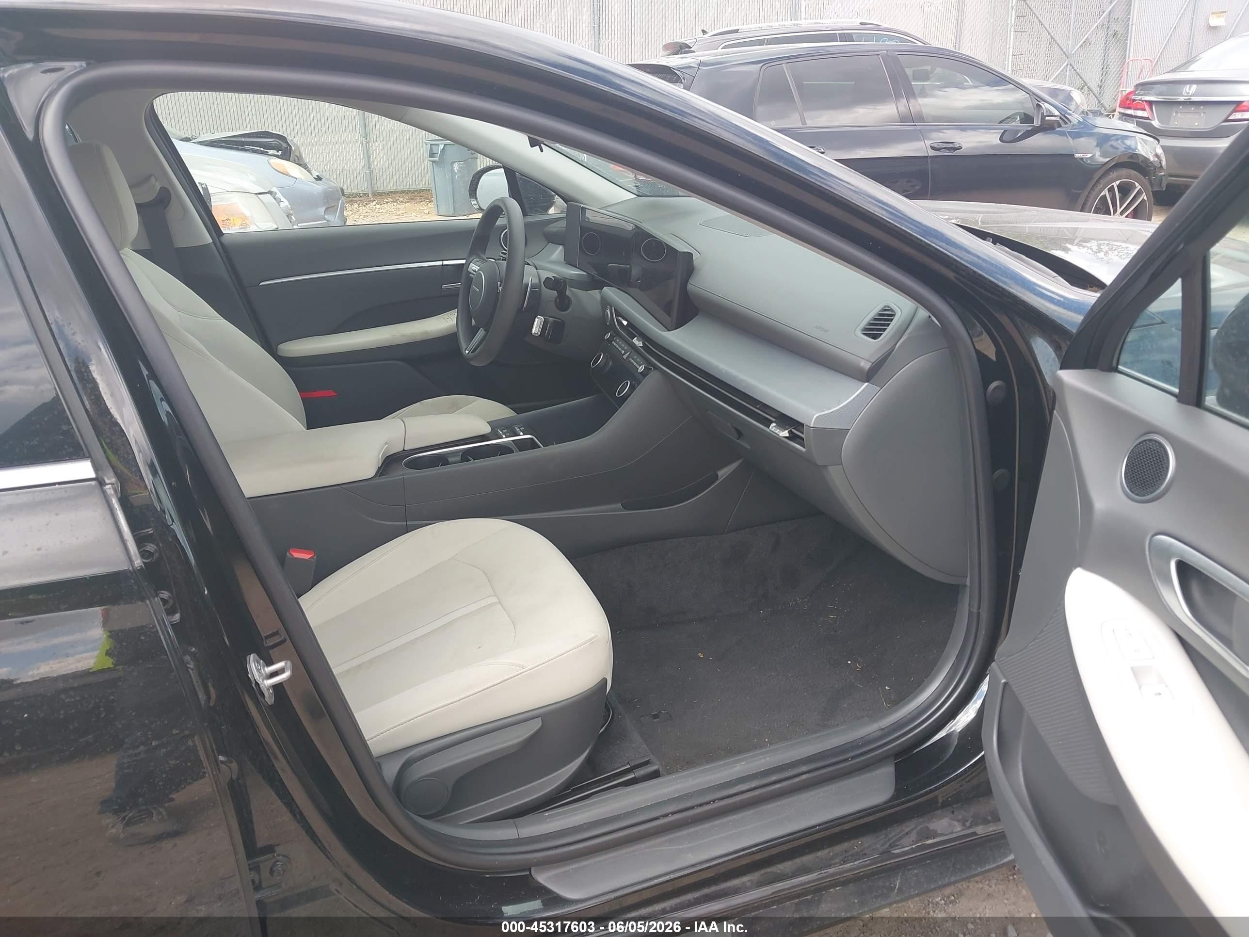 2025 Hyundai Sonata Sel Черный vin: KMHL64JA9SA468151