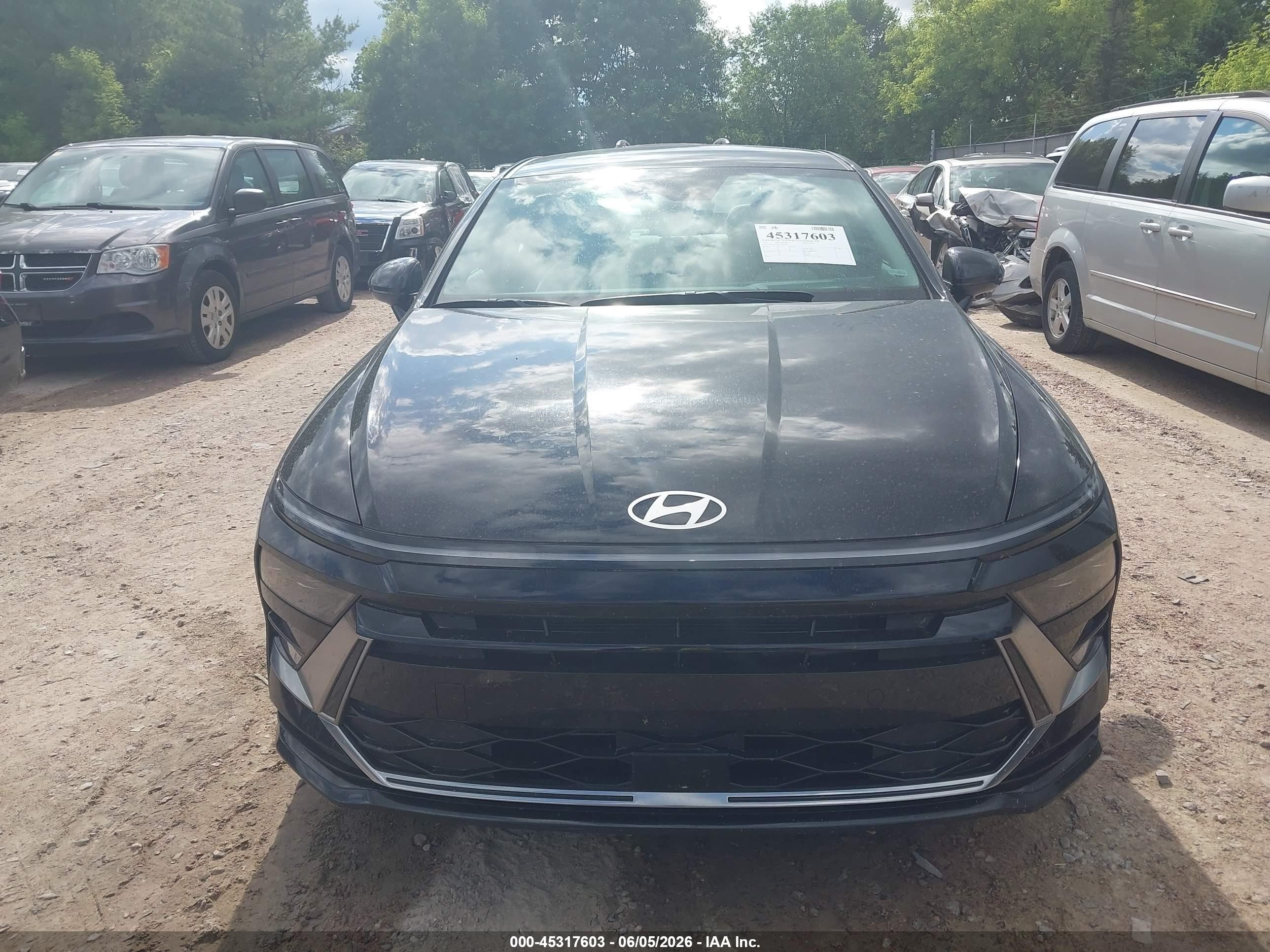 2025 Hyundai Sonata Sel Черный vin: KMHL64JA9SA468151