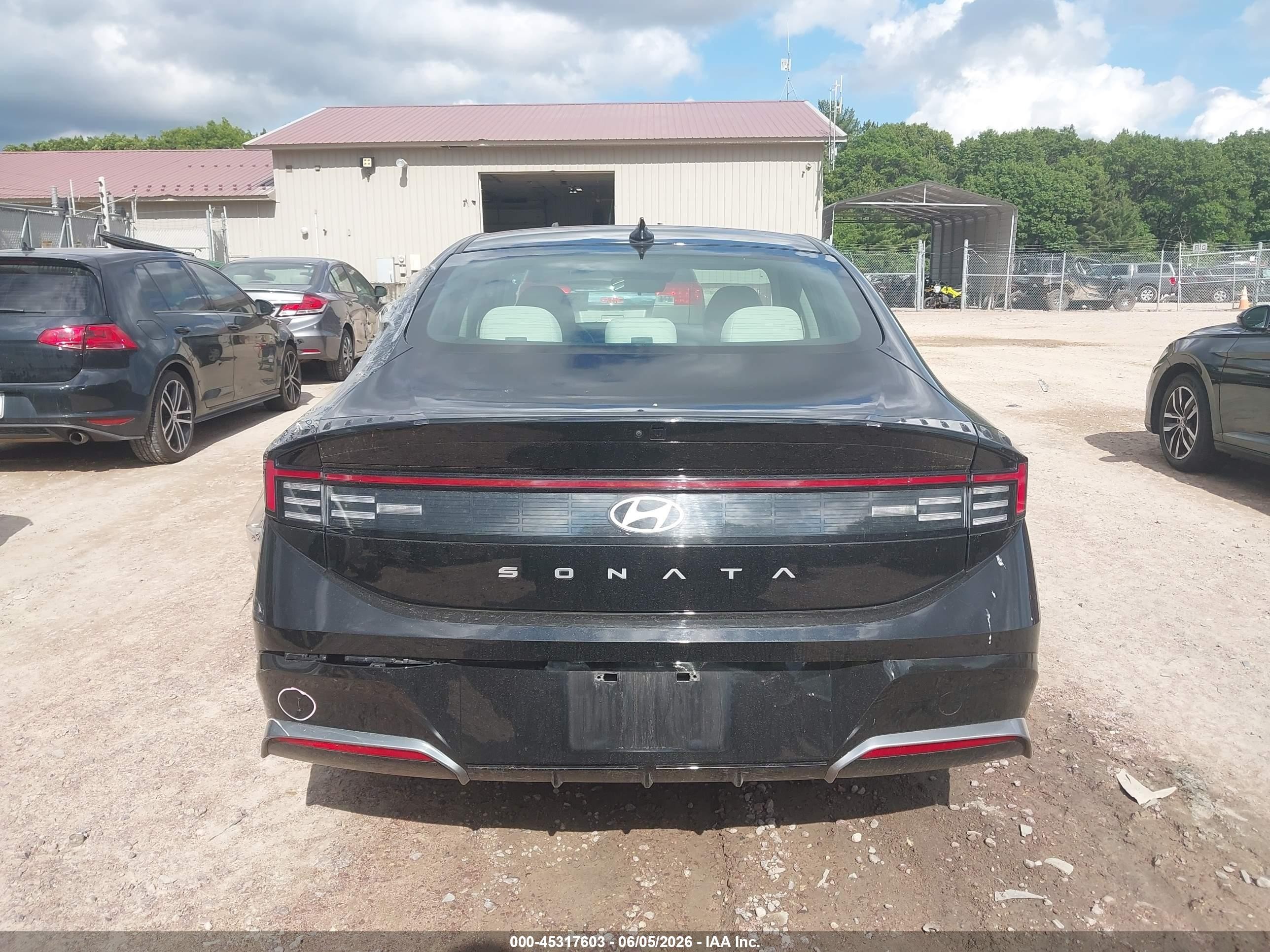 2025 Hyundai Sonata Sel Черный vin: KMHL64JA9SA468151