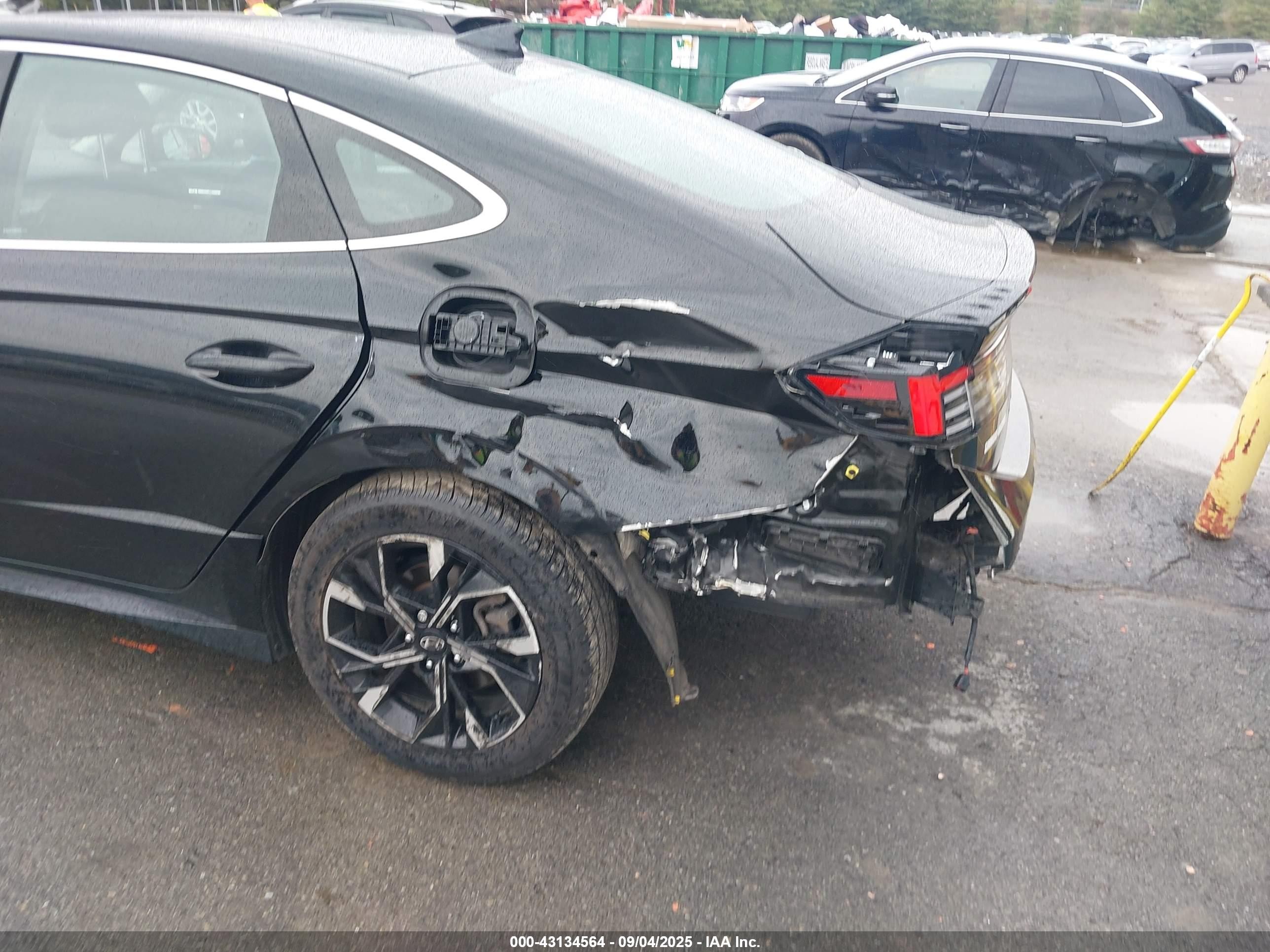 2024 Hyundai Sonata Sel Черный vin: KMHL64JAXRA385676