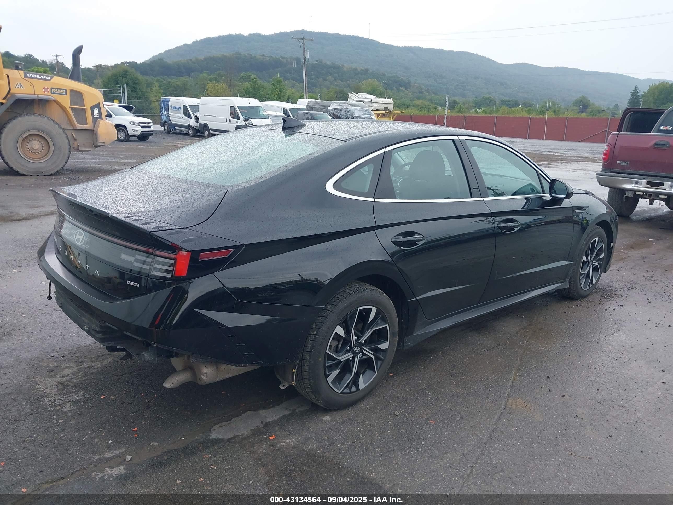 2024 Hyundai Sonata Sel Черный vin: KMHL64JAXRA385676