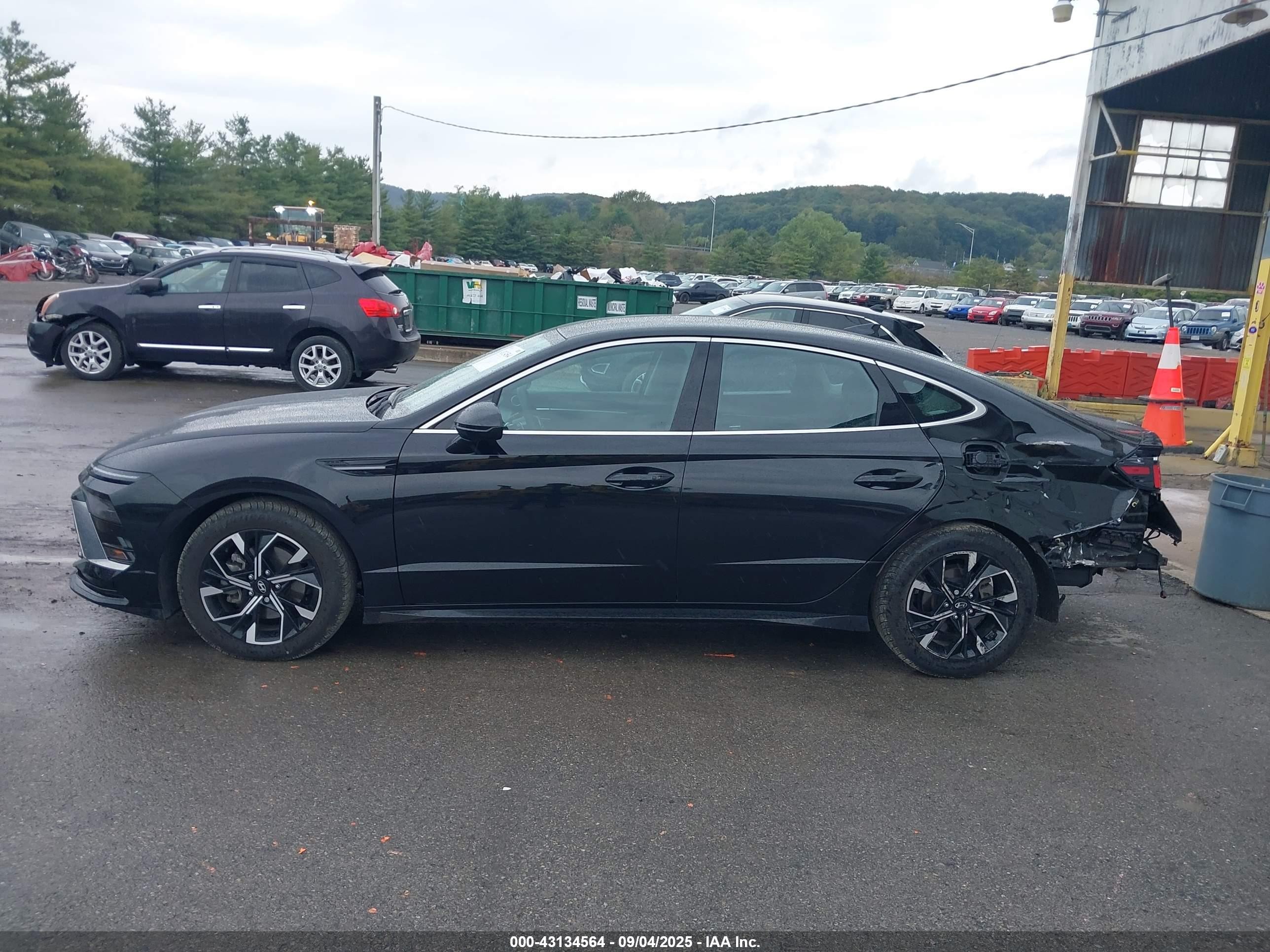 2024 Hyundai Sonata Sel Черный vin: KMHL64JAXRA385676