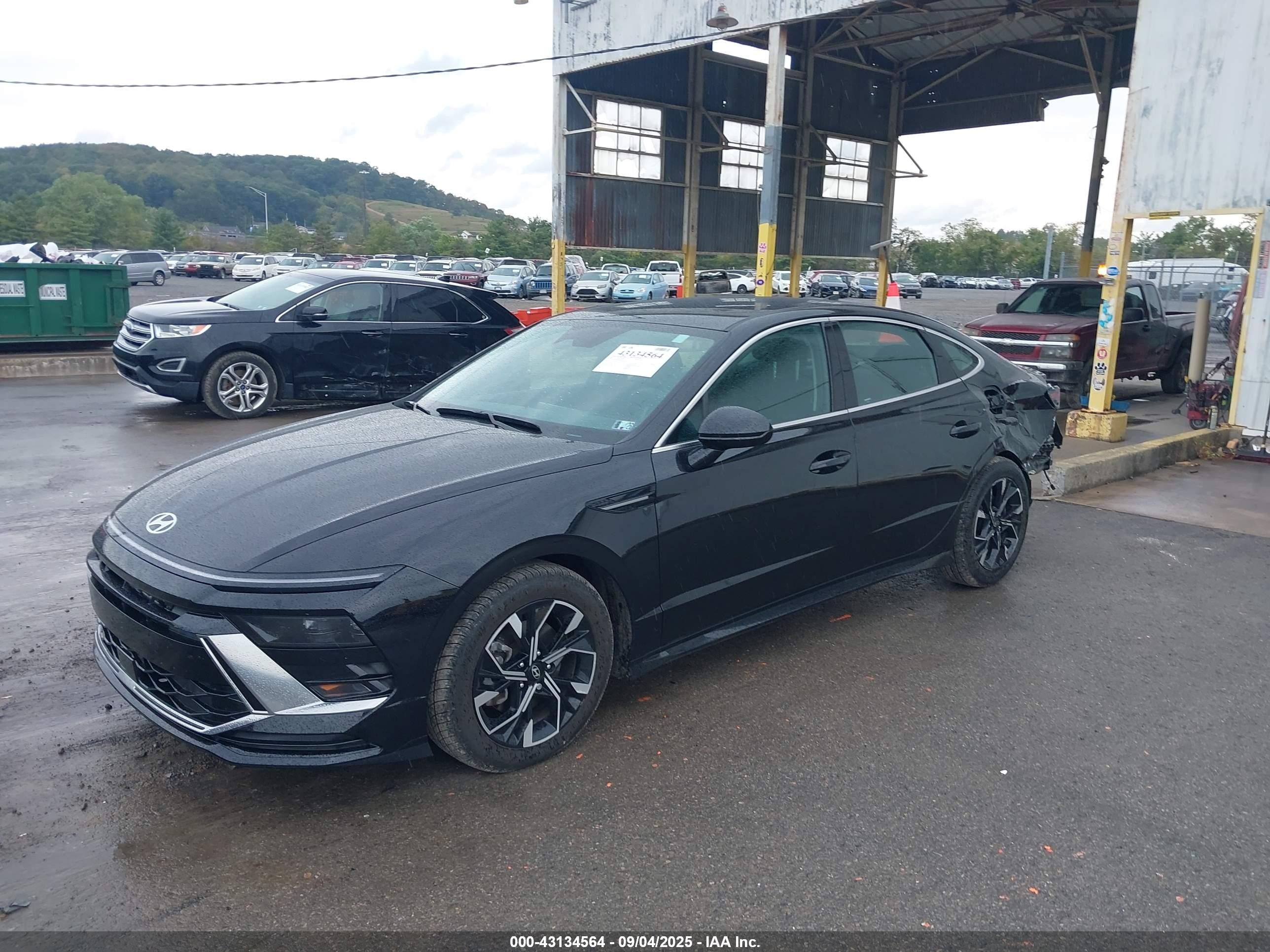 2024 Hyundai Sonata Sel Черный vin: KMHL64JAXRA385676