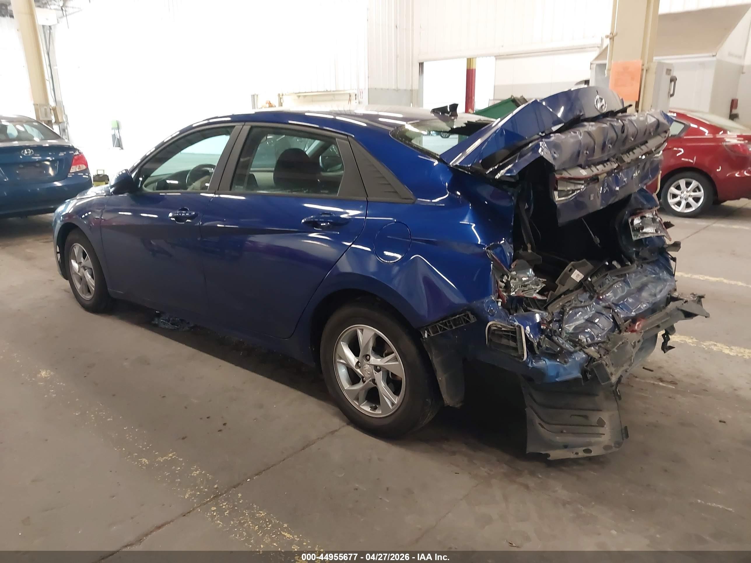 2021 Hyundai Elantra Se Blue vin: KMHLL4AG0MU213015