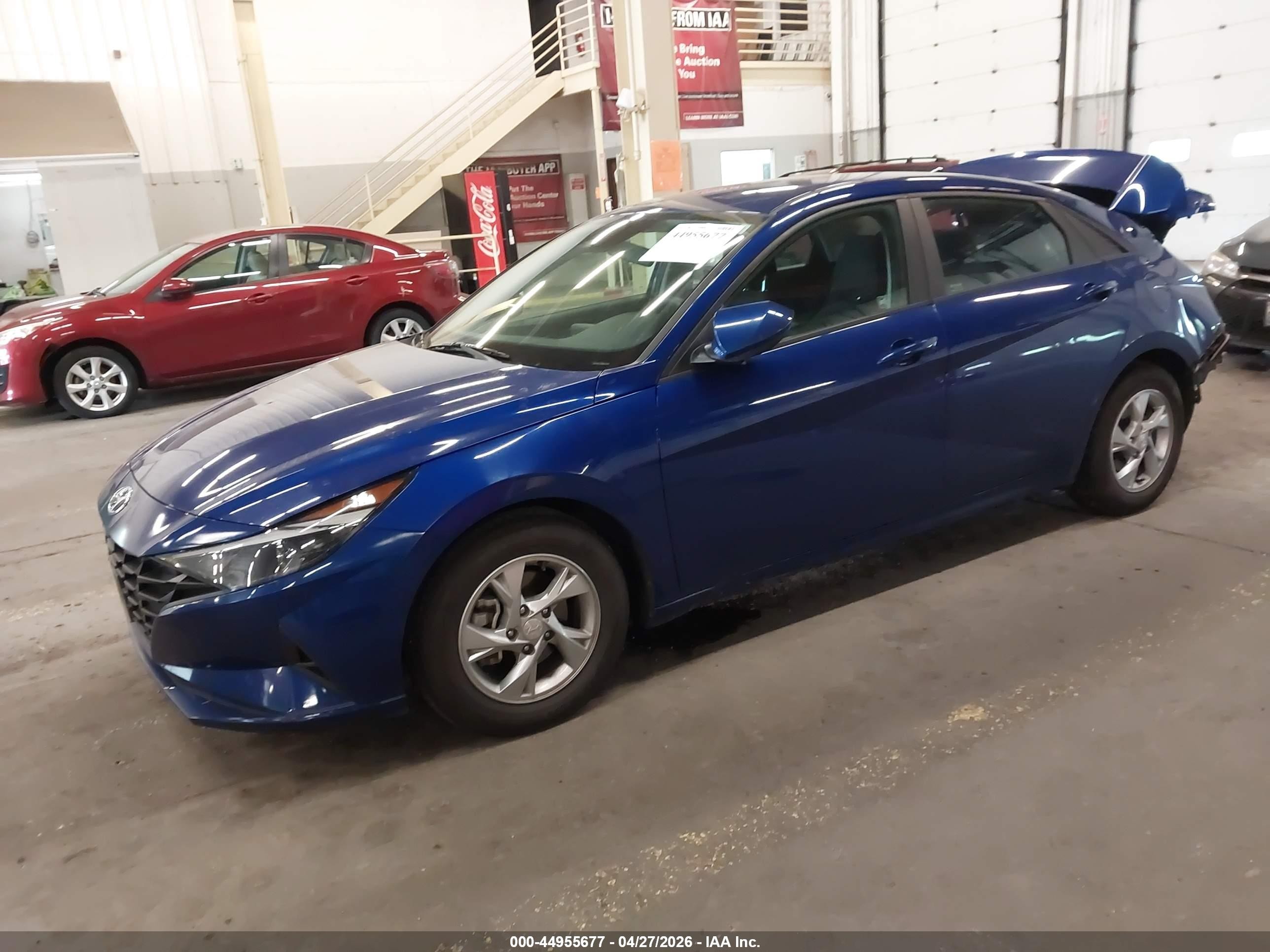 2021 Hyundai Elantra Se Blue vin: KMHLL4AG0MU213015