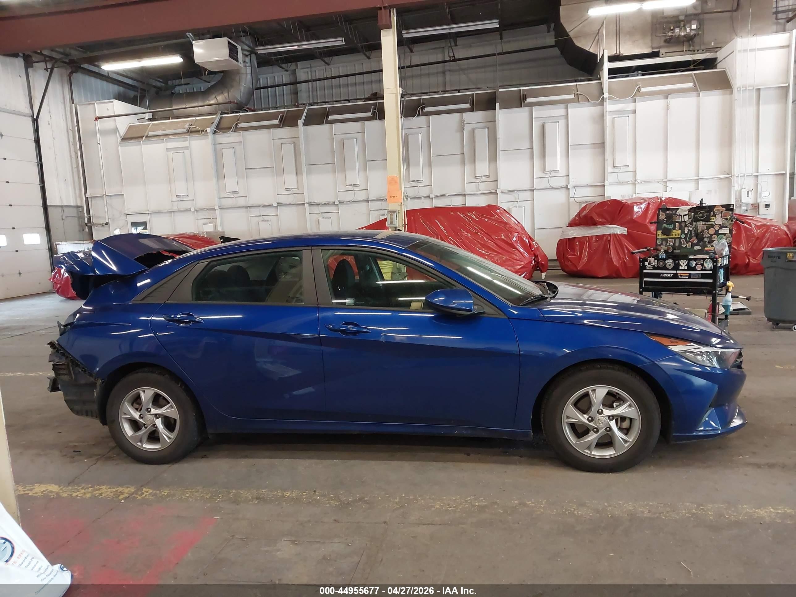 2021 Hyundai Elantra Se Blue vin: KMHLL4AG0MU213015