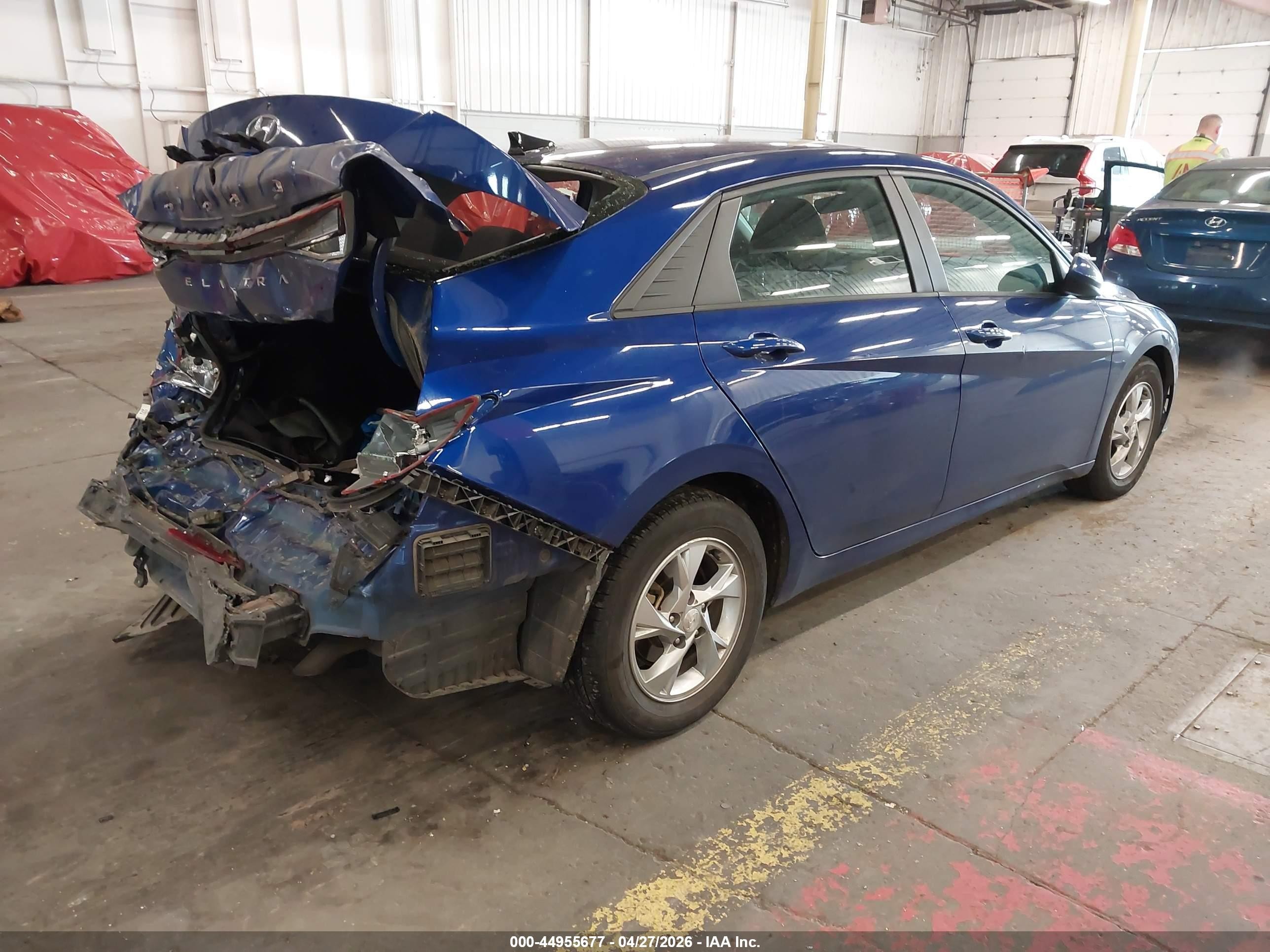 2021 Hyundai Elantra Se Blue vin: KMHLL4AG0MU213015