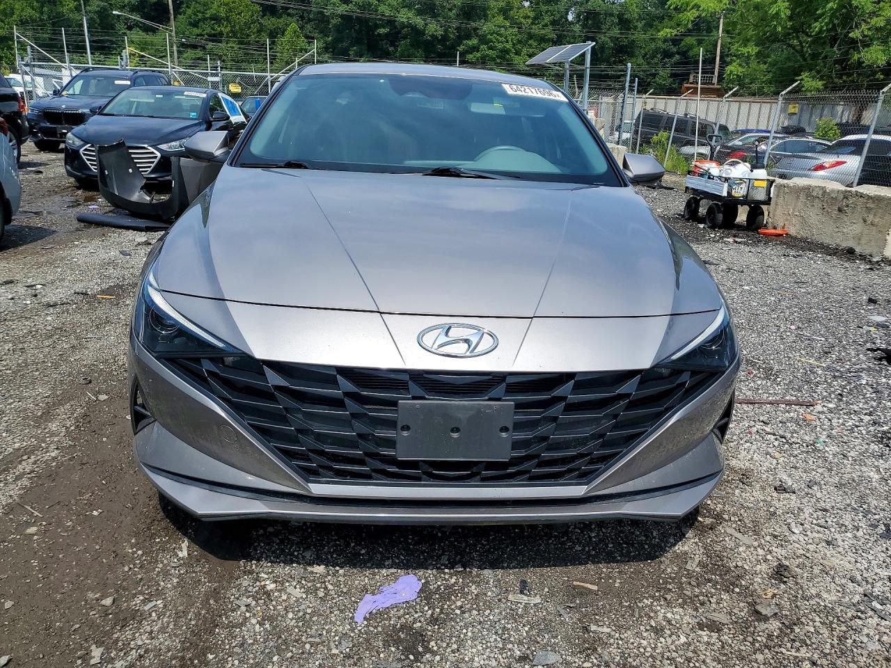 2022 Hyundai Elantra Se Gray vin: KMHLL4AG5NU357144