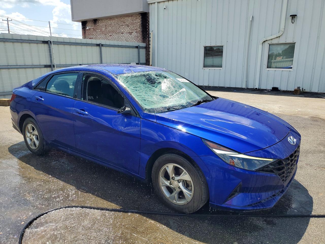 2022 Hyundai Elantra Se Blue vin: KMHLL4AG9NU329167