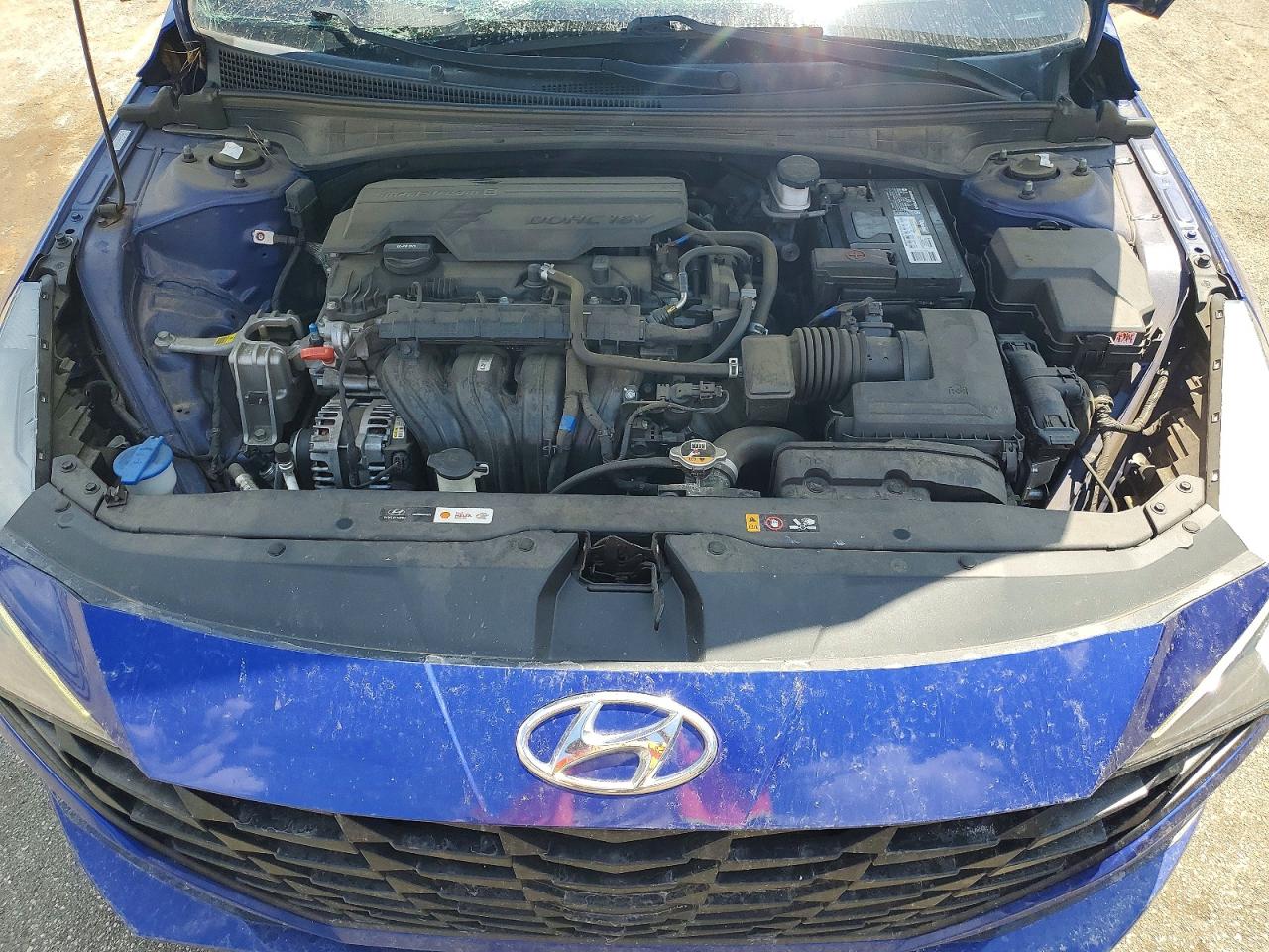 2022 Hyundai Elantra Se Blue vin: KMHLL4AG9NU329167