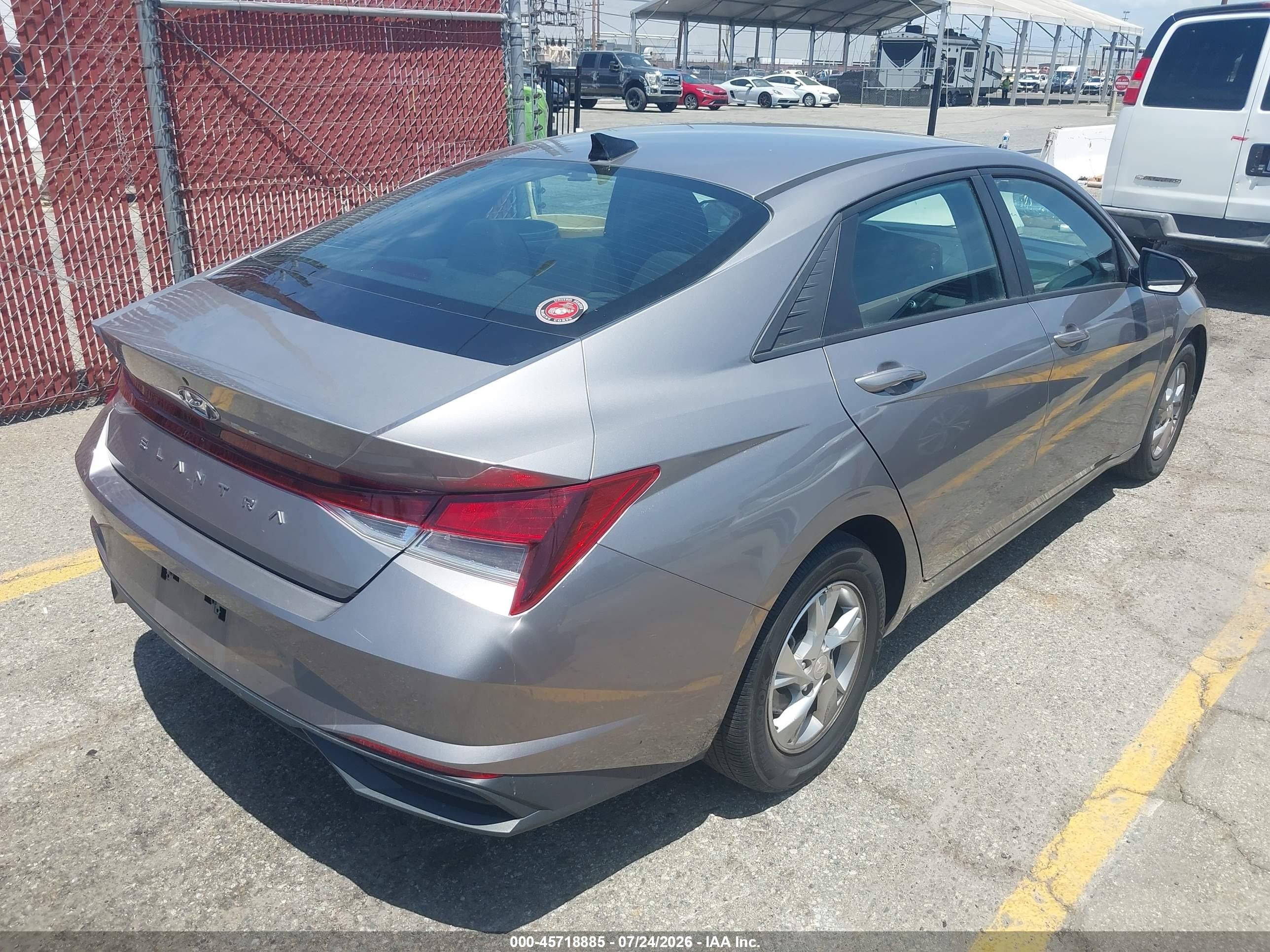 2023 Hyundai Elantra Se Серый vin: KMHLL4AG9PU539447