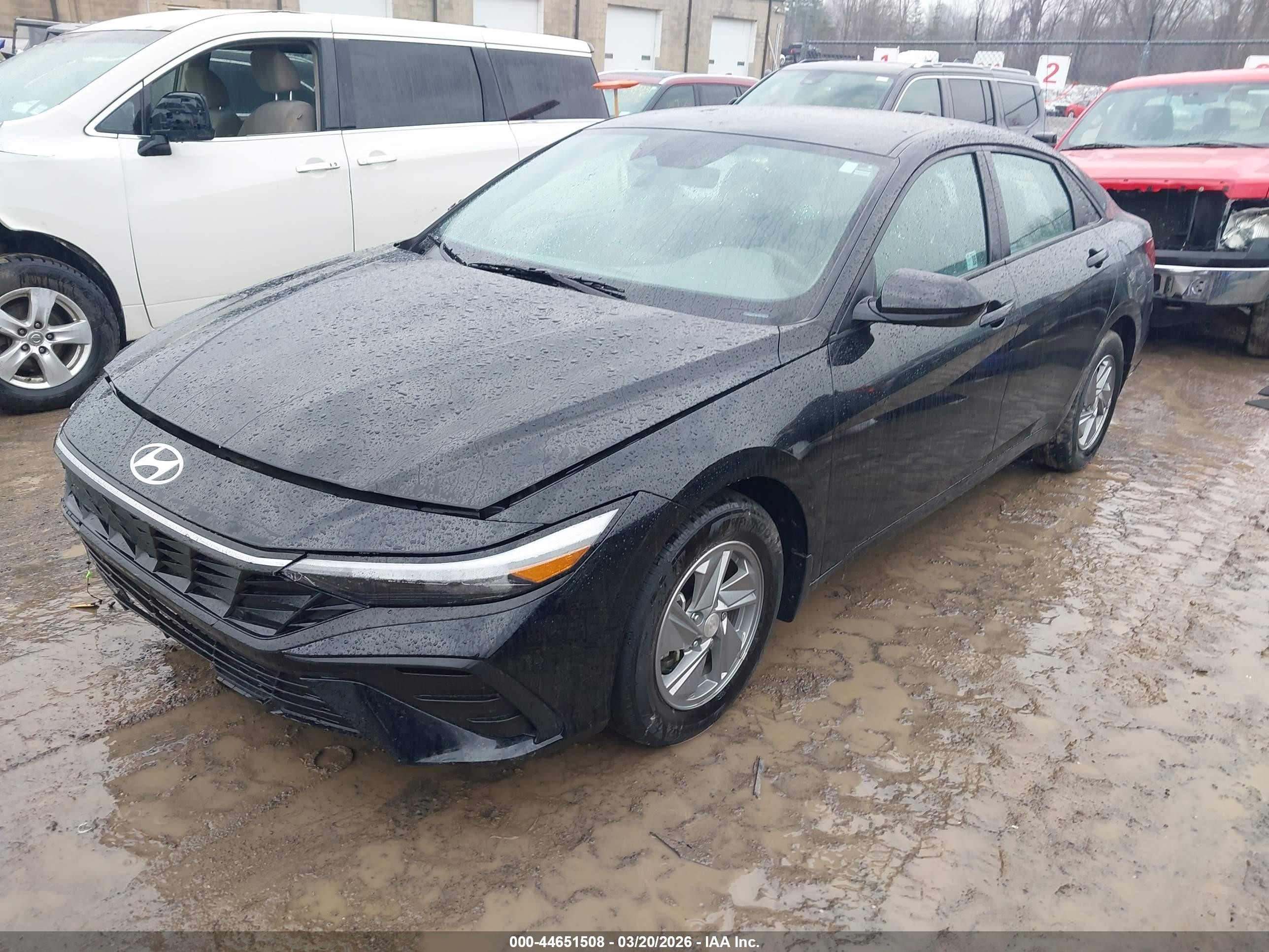 2025 Hyundai Elantra Se Черный vin: KMHLL4DG1SU002110