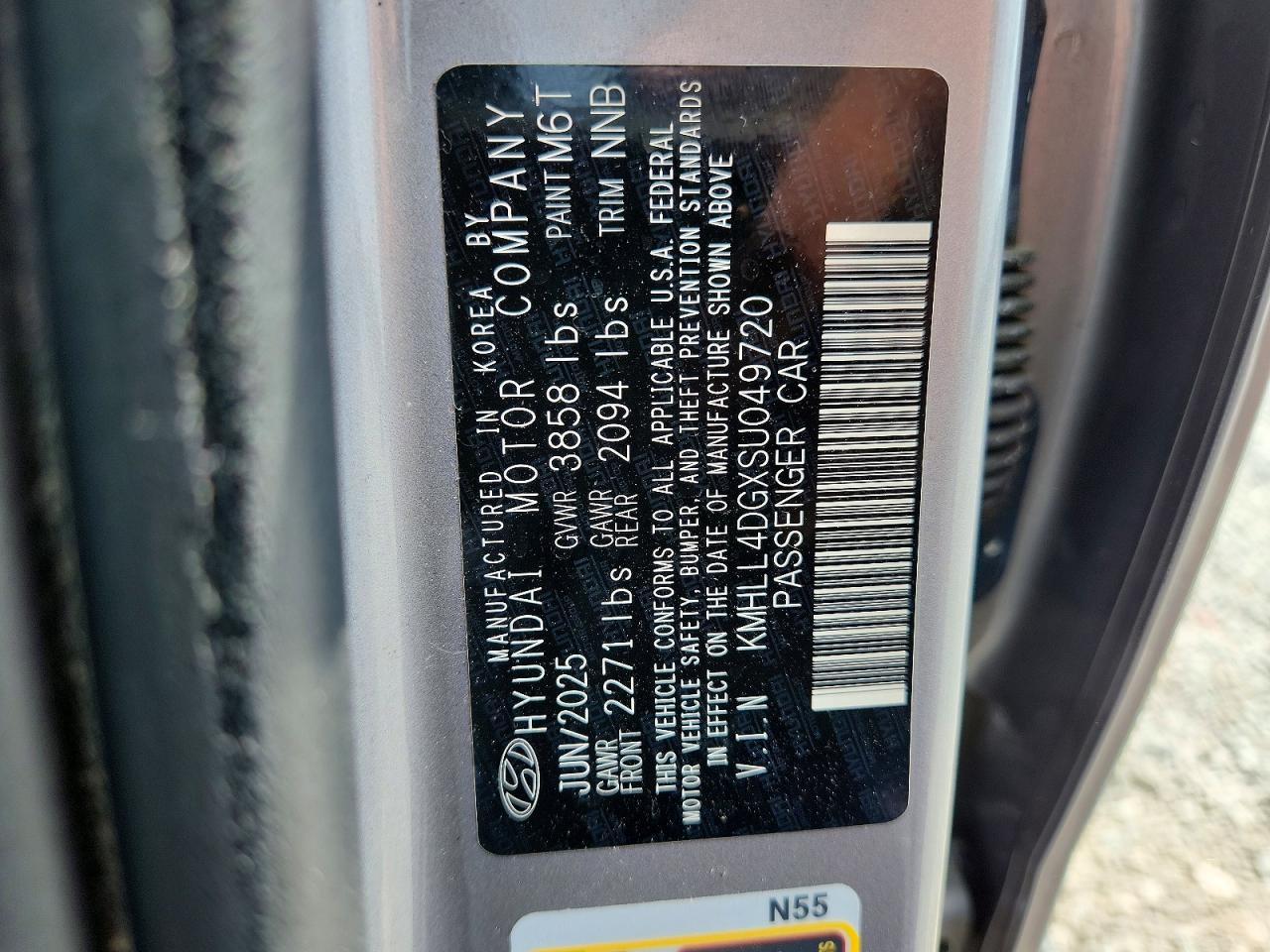 2025 Hyundai Elantra Se Silver vin: KMHLL4DGXSU049720
