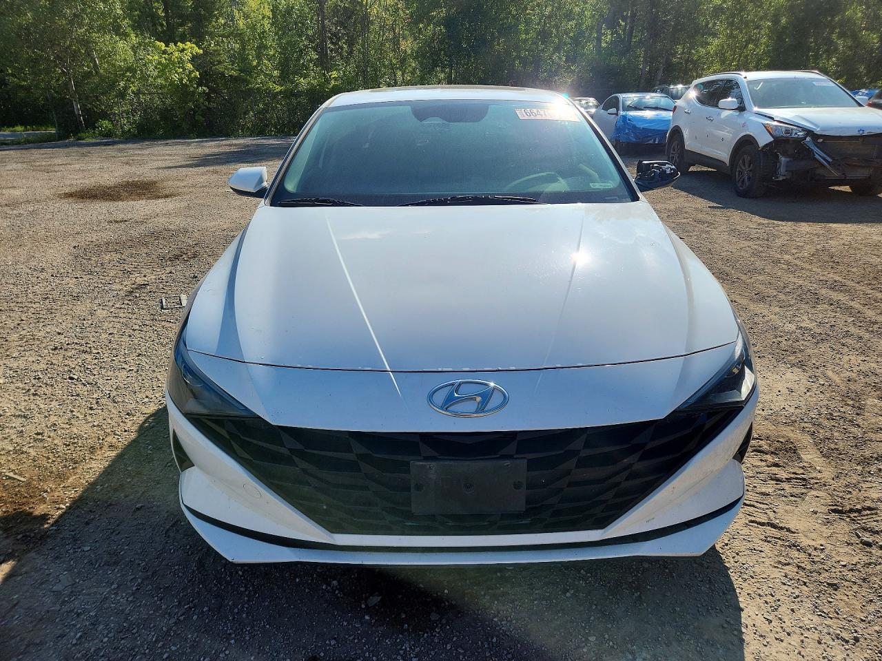 2021 Hyundai Elantra Sel White vin: KMHLM4AG0MU179882