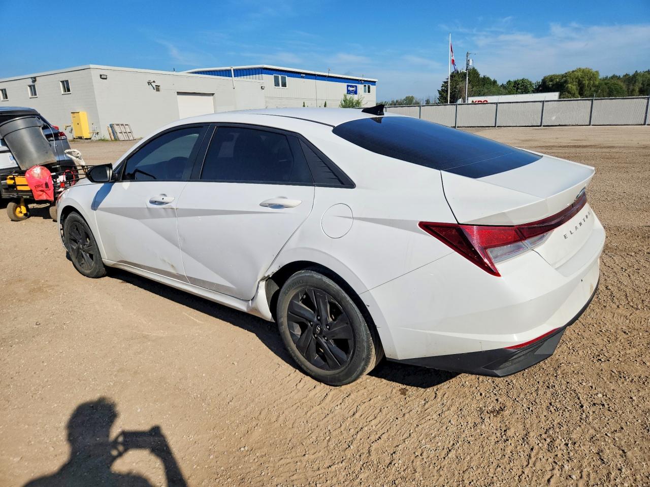2021 Hyundai Elantra Sel White vin: KMHLM4AG0MU179882