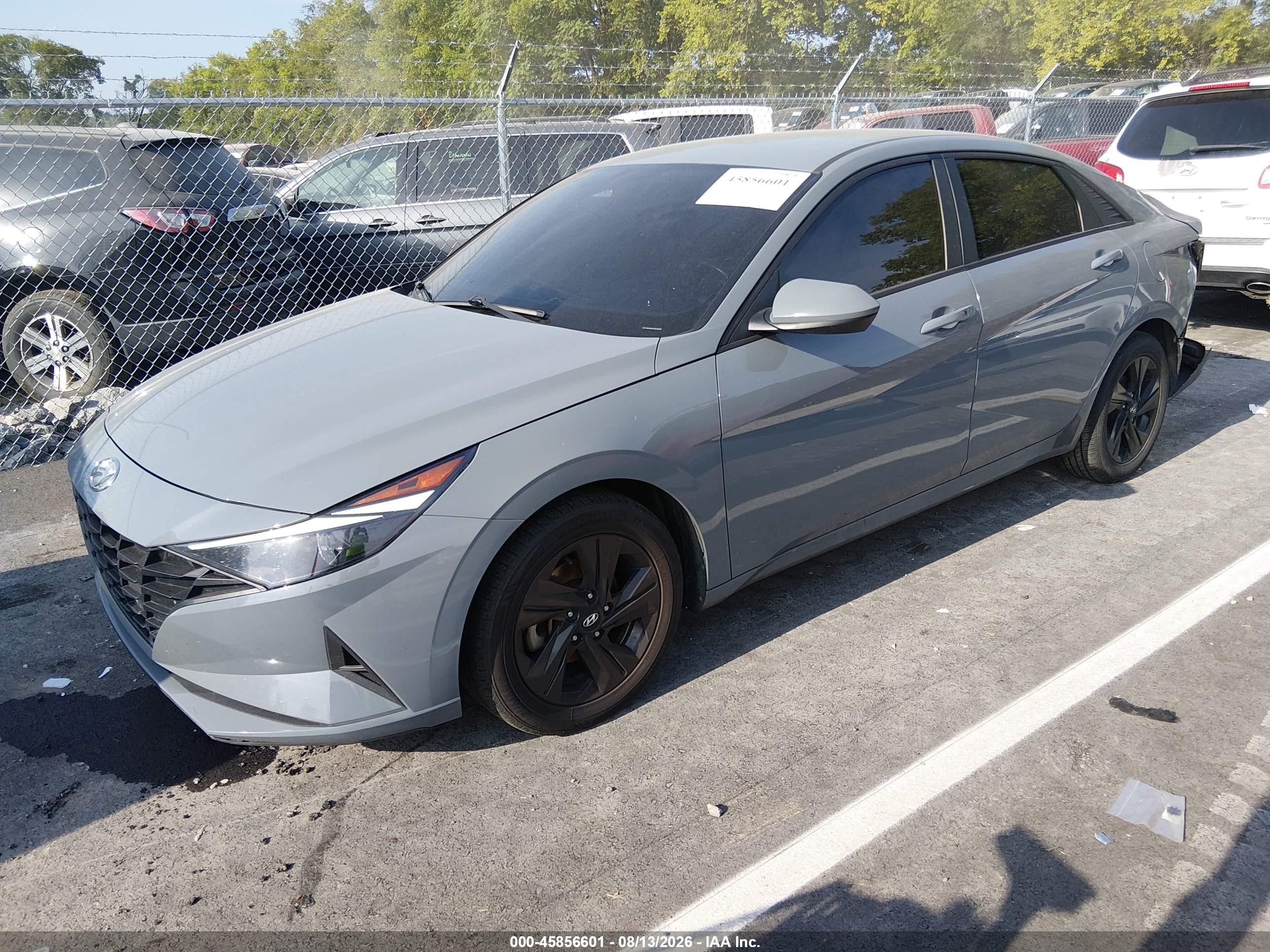 2021 Hyundai Elantra Sel Gray vin: KMHLM4AG1MU065681