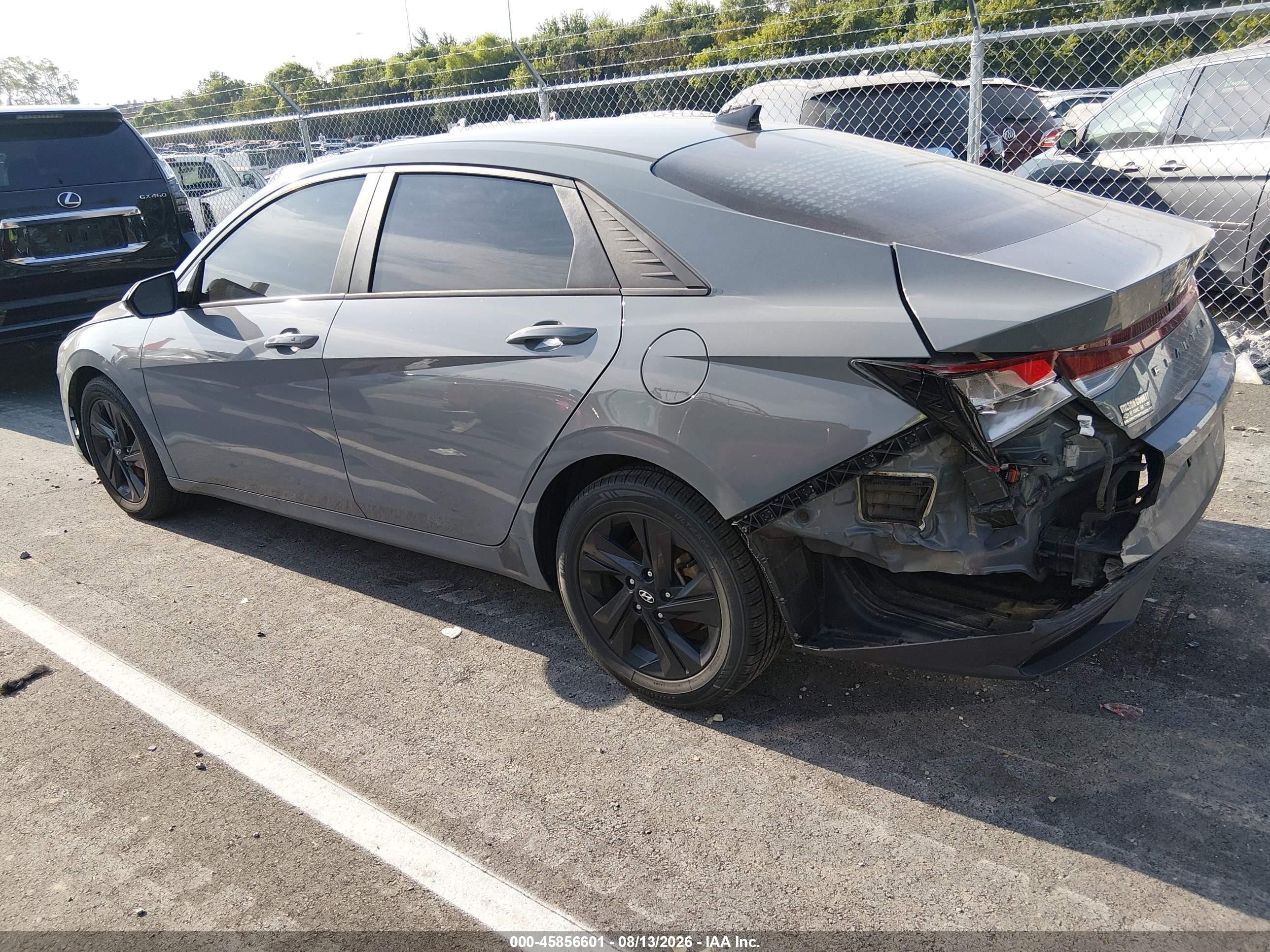 2021 Hyundai Elantra Sel Gray vin: KMHLM4AG1MU065681
